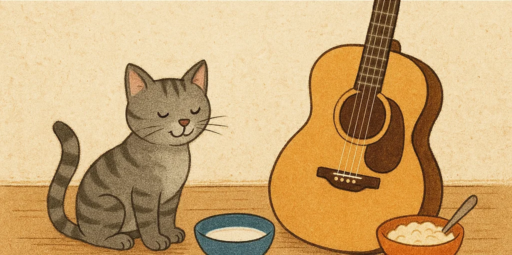 Poesje Mauw Gitaar