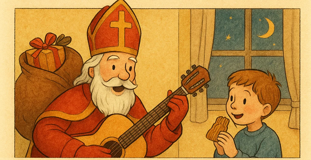 Daar wordt aan de deur geklopt op gitaar spelen: akkoorden en tab