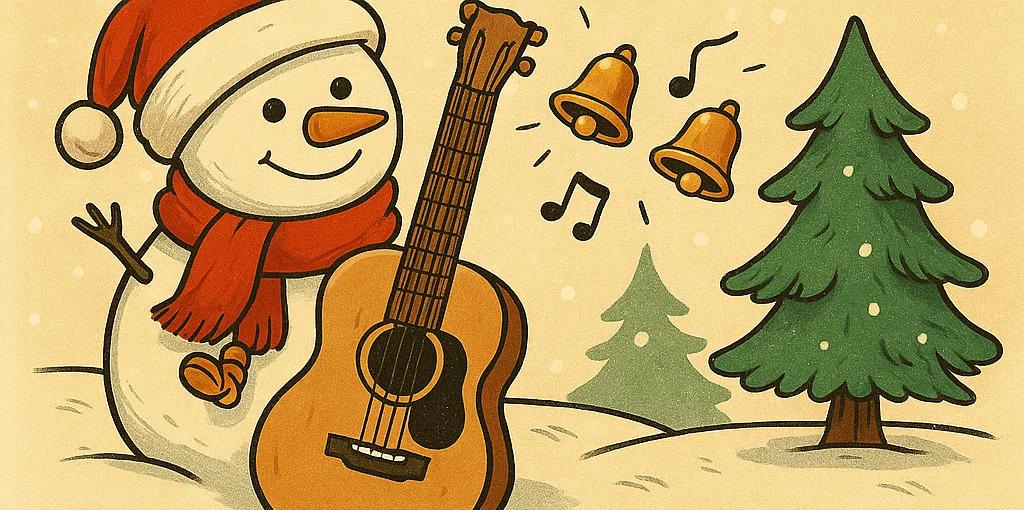 Jingle Bells op gitaar leren spelen: akkoorden en tab