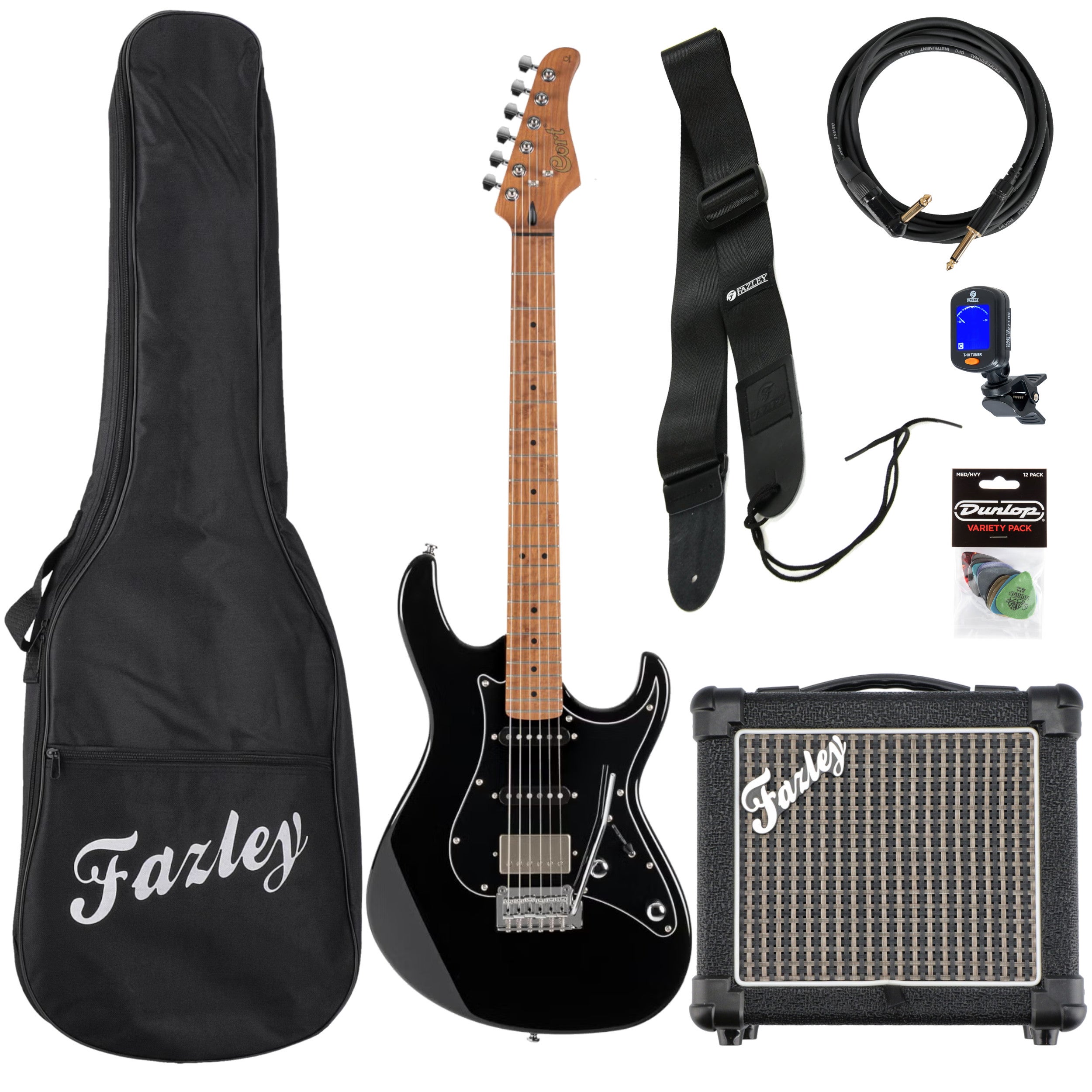 Cort G250 SE Black elektrische gitaar starterset