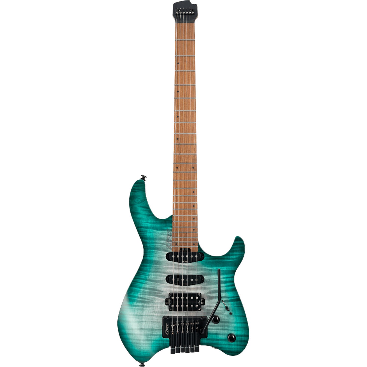 Cort Space G6TR Semi Gloss Lagoon headless elektrische gitaar