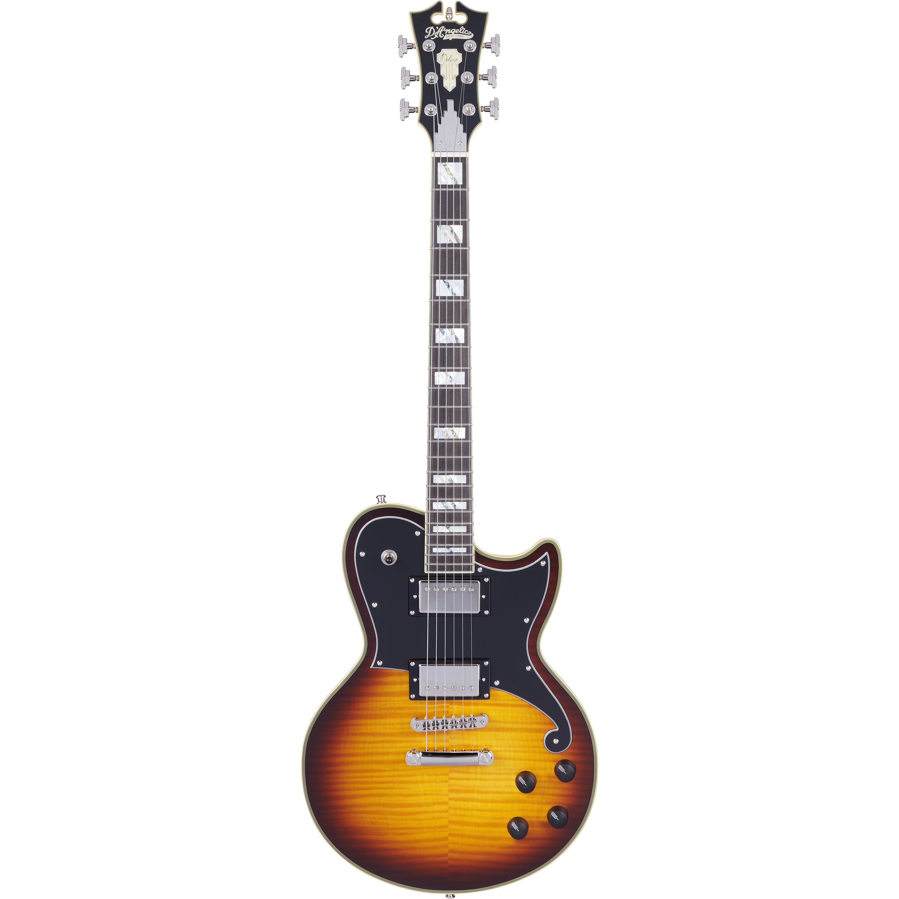 D'Angelico Deluxe Atlantic Vintage Sunburst elektrische gitaar