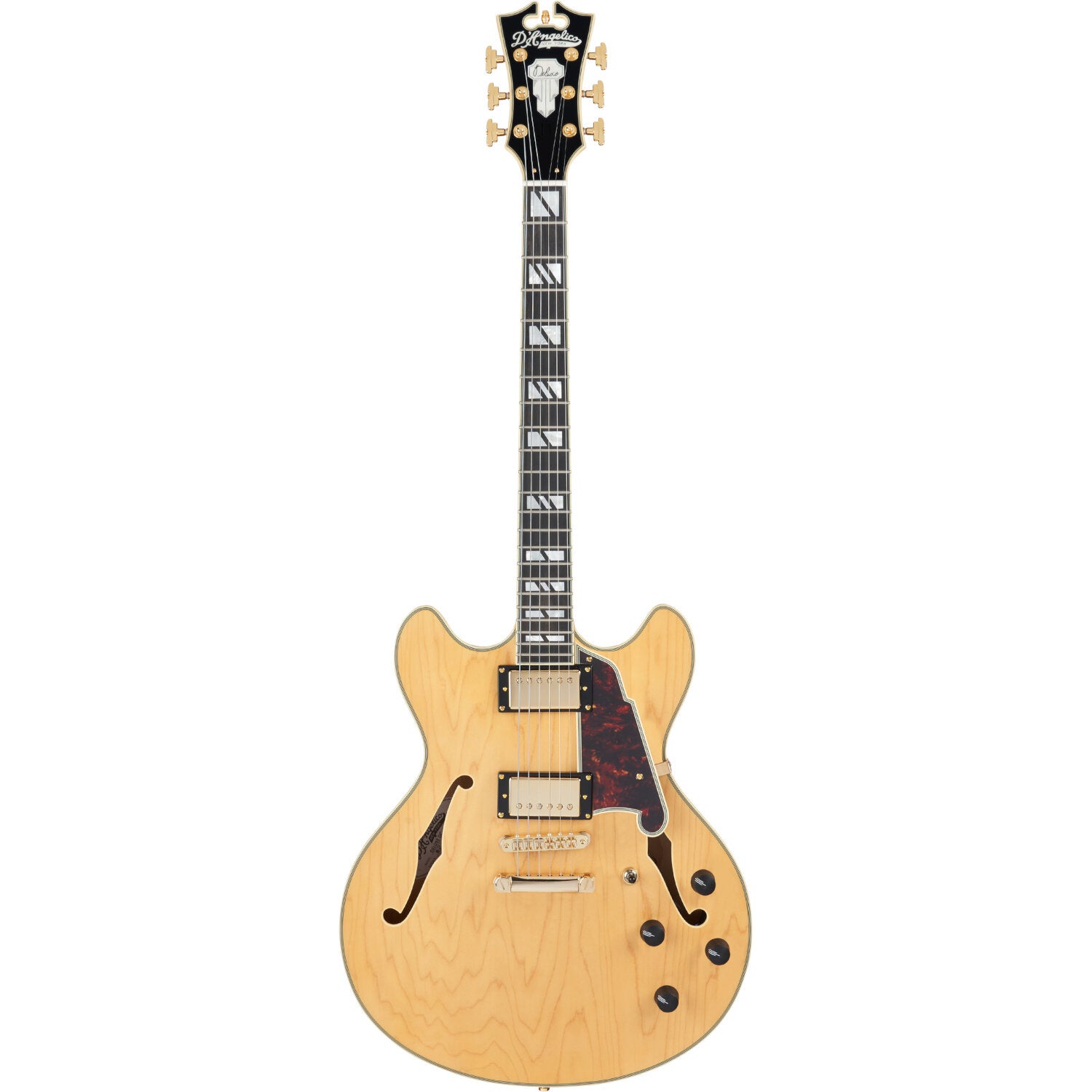 D'Angelico Deluxe DC Stopbar Satin Honey