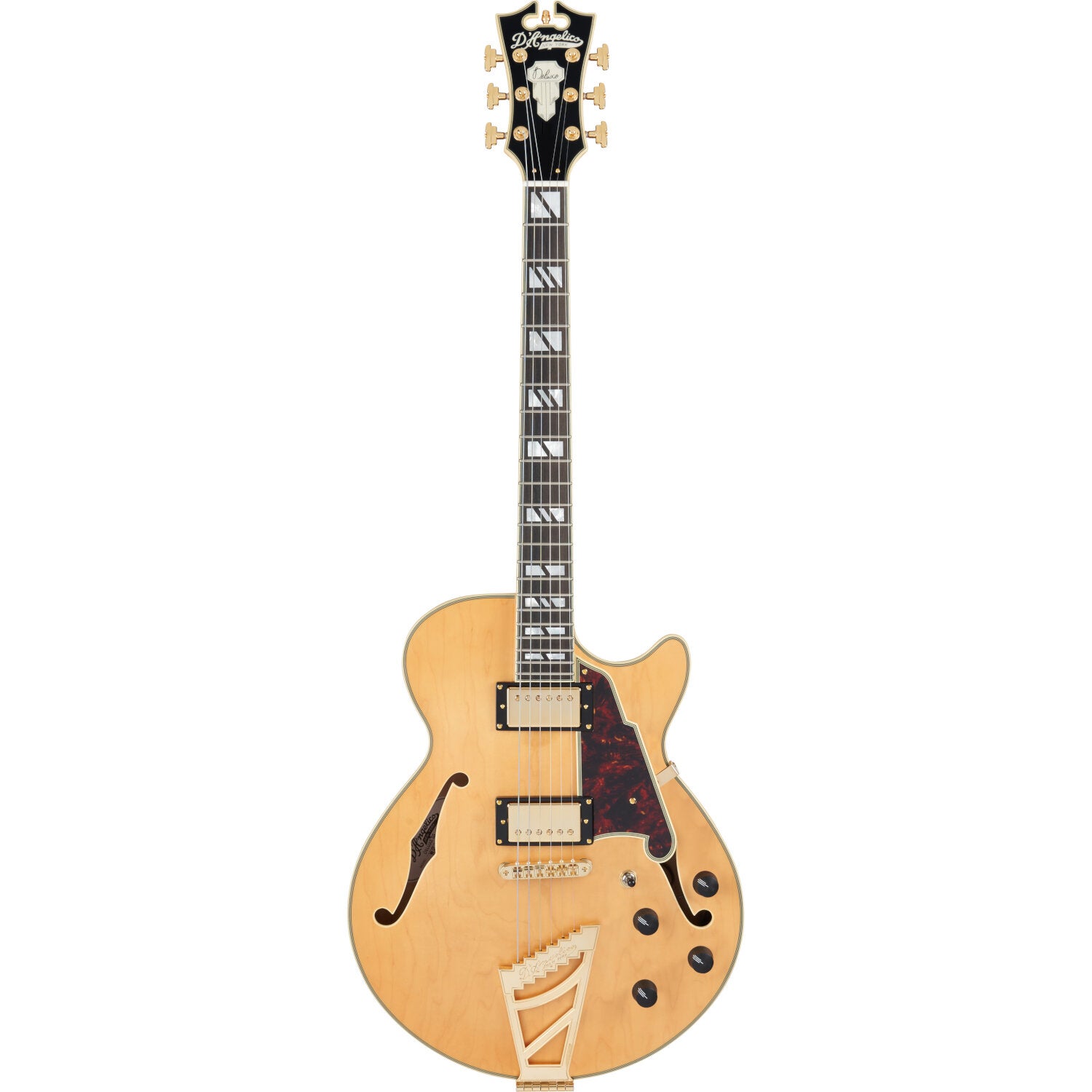 D'Angelico Deluxe SS Stairstep Satin Honey