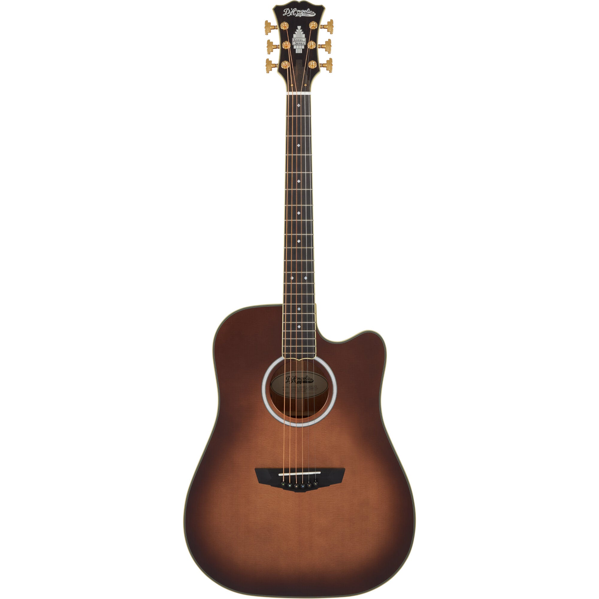 D'Angelico Excel Bowery Dreadnought CE Autumn Burst