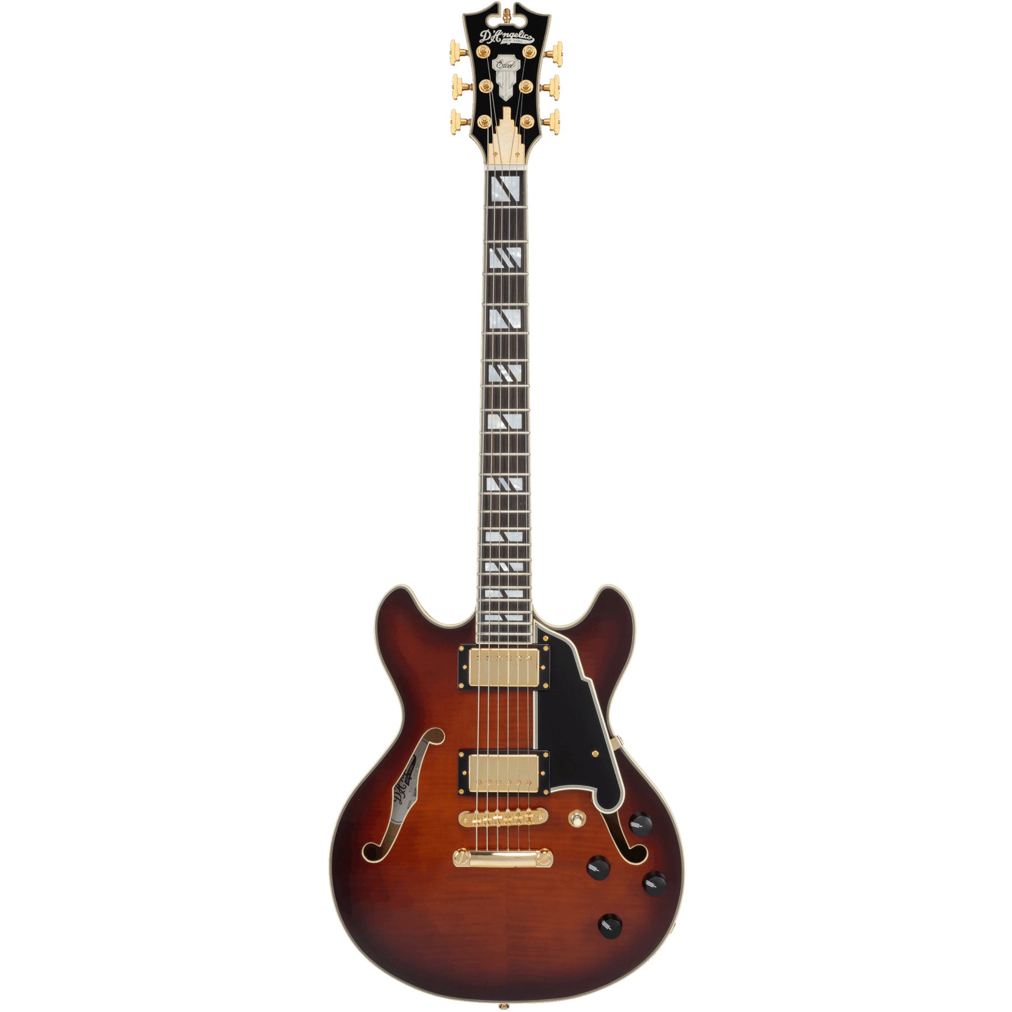 D'Angelico Excel Mini DC Amaretto Burst