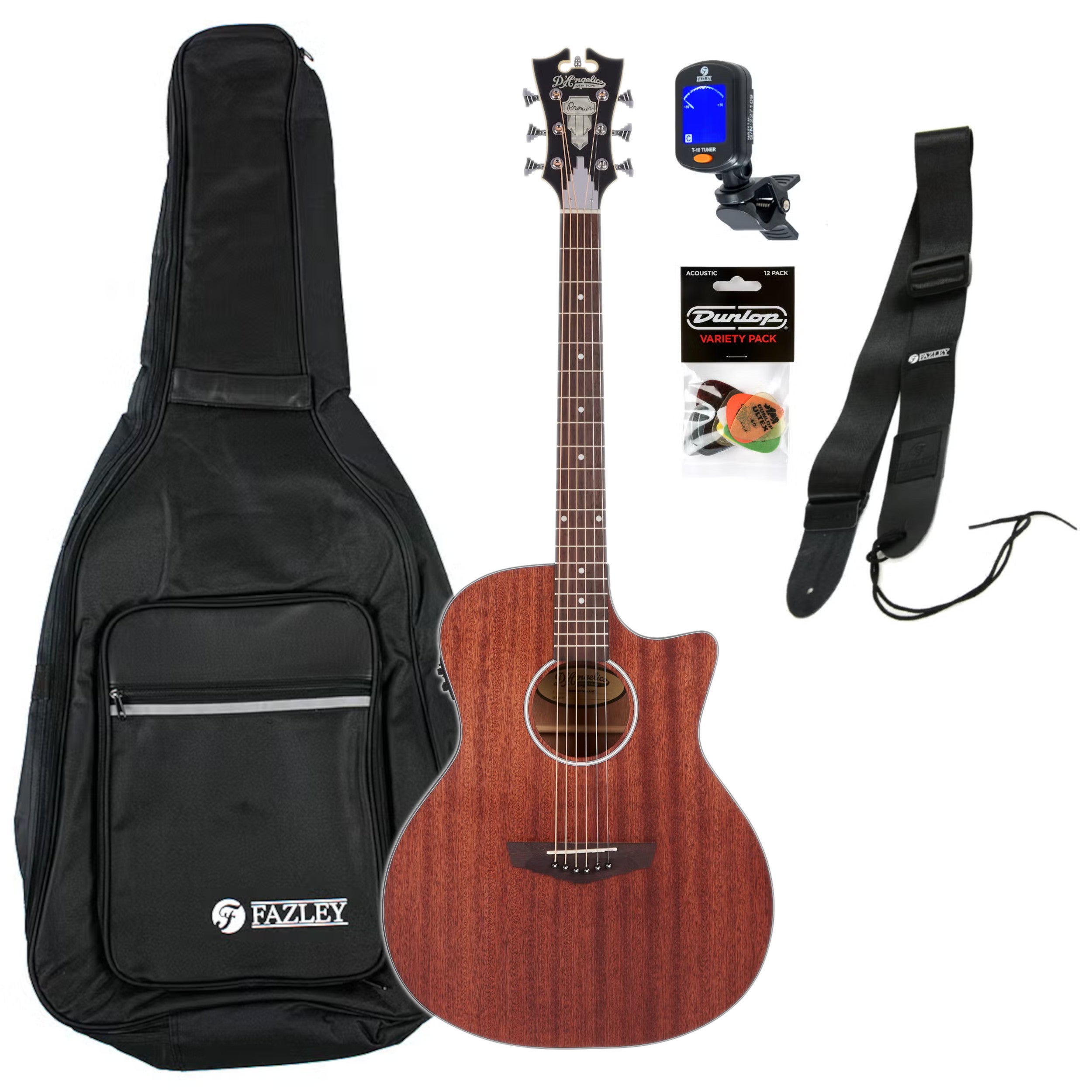 D'Angelico Premier Gramercy LS Natural Mahogany