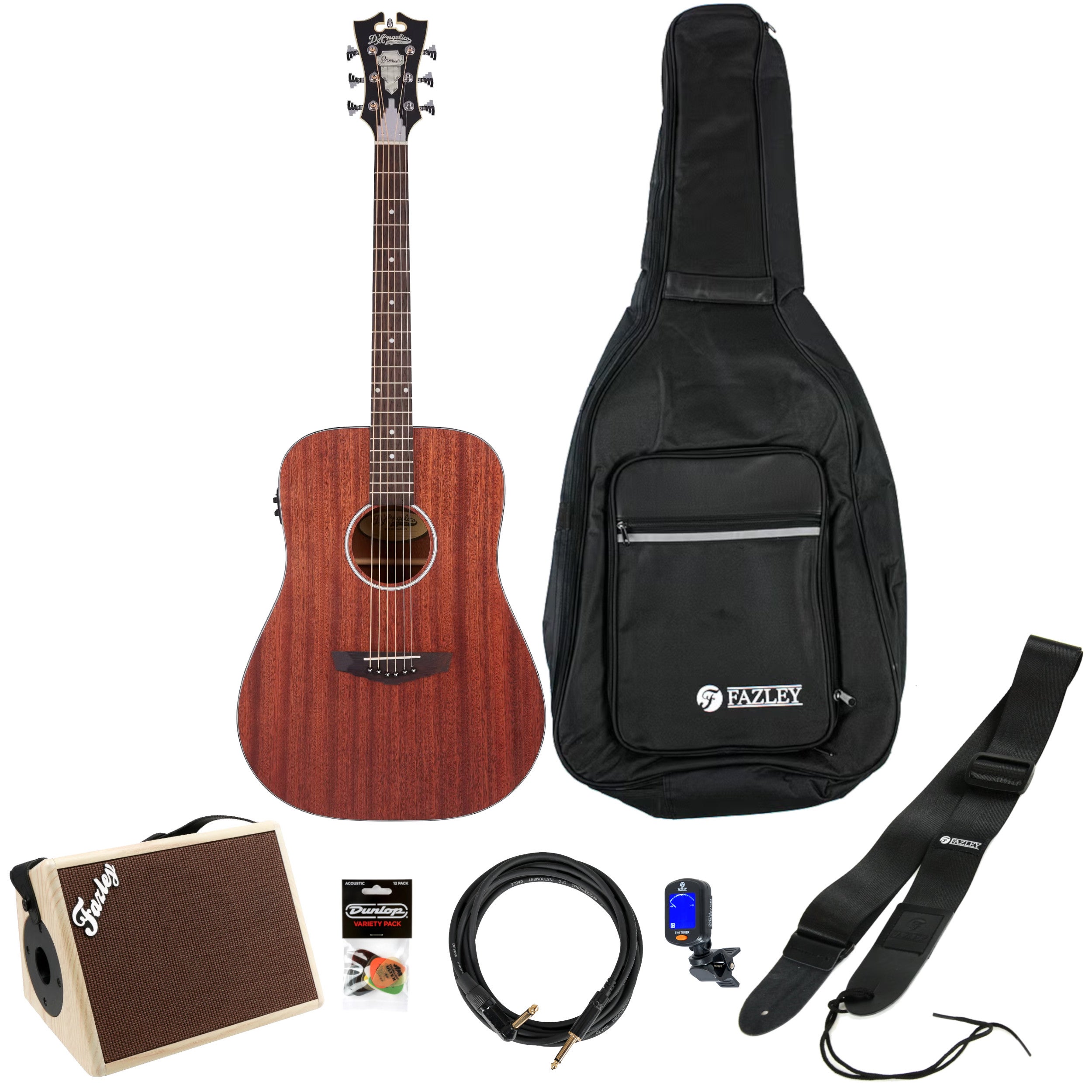 D'Angelico Premier Lexington LS Natural Mahogany E/A