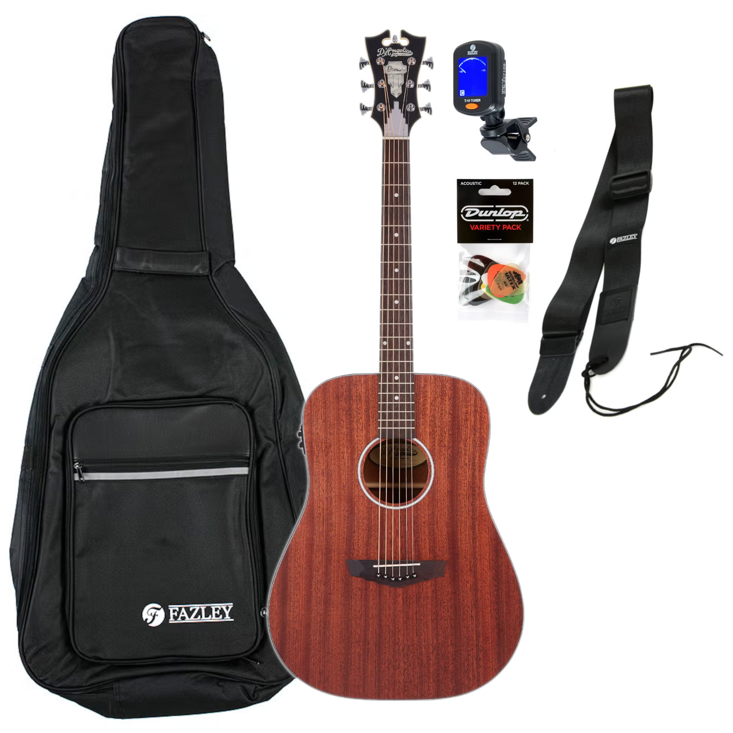 D'Angelico Premier Lexington LS Natural Mahogany