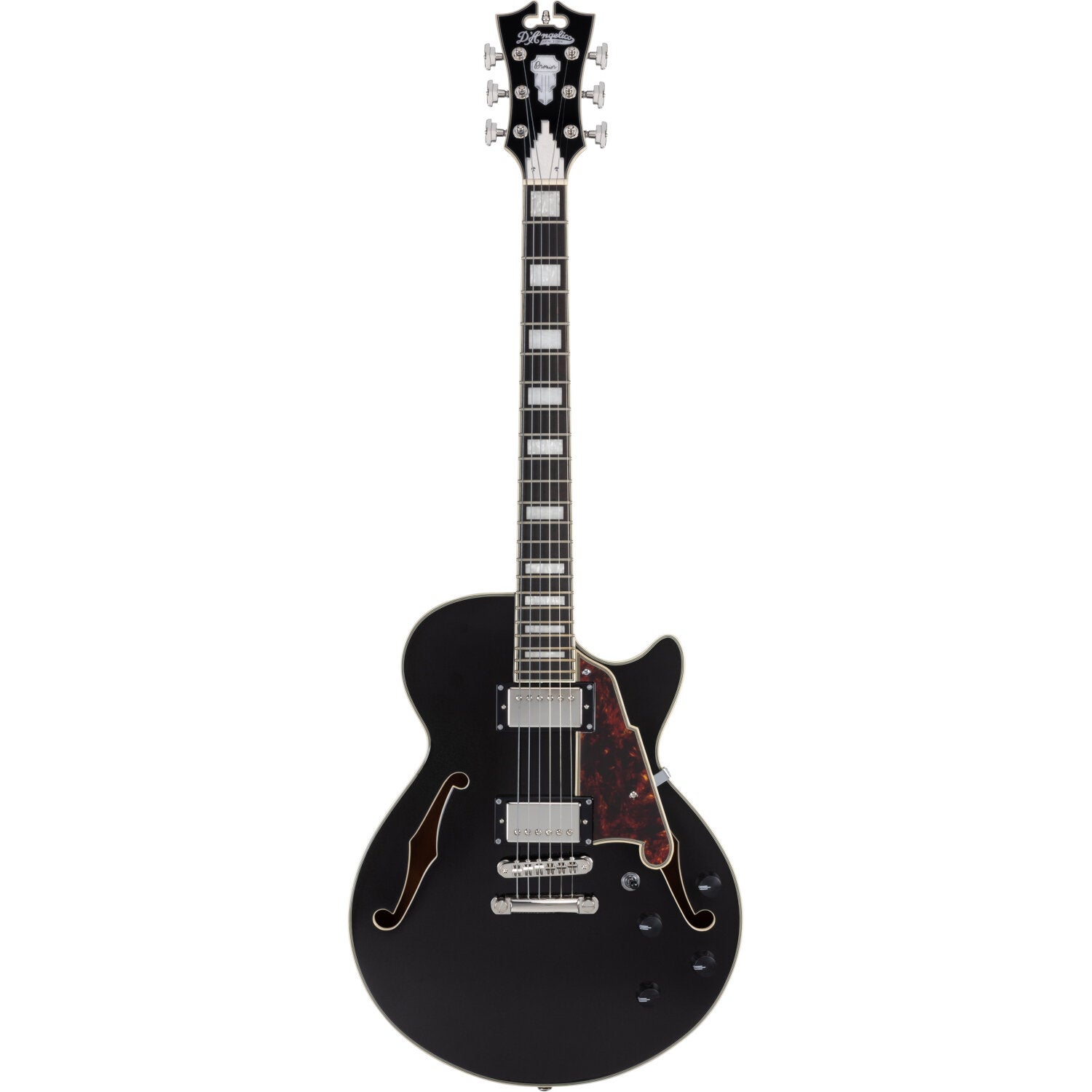 D'Angelico Premier SS Black Flake Stopbar