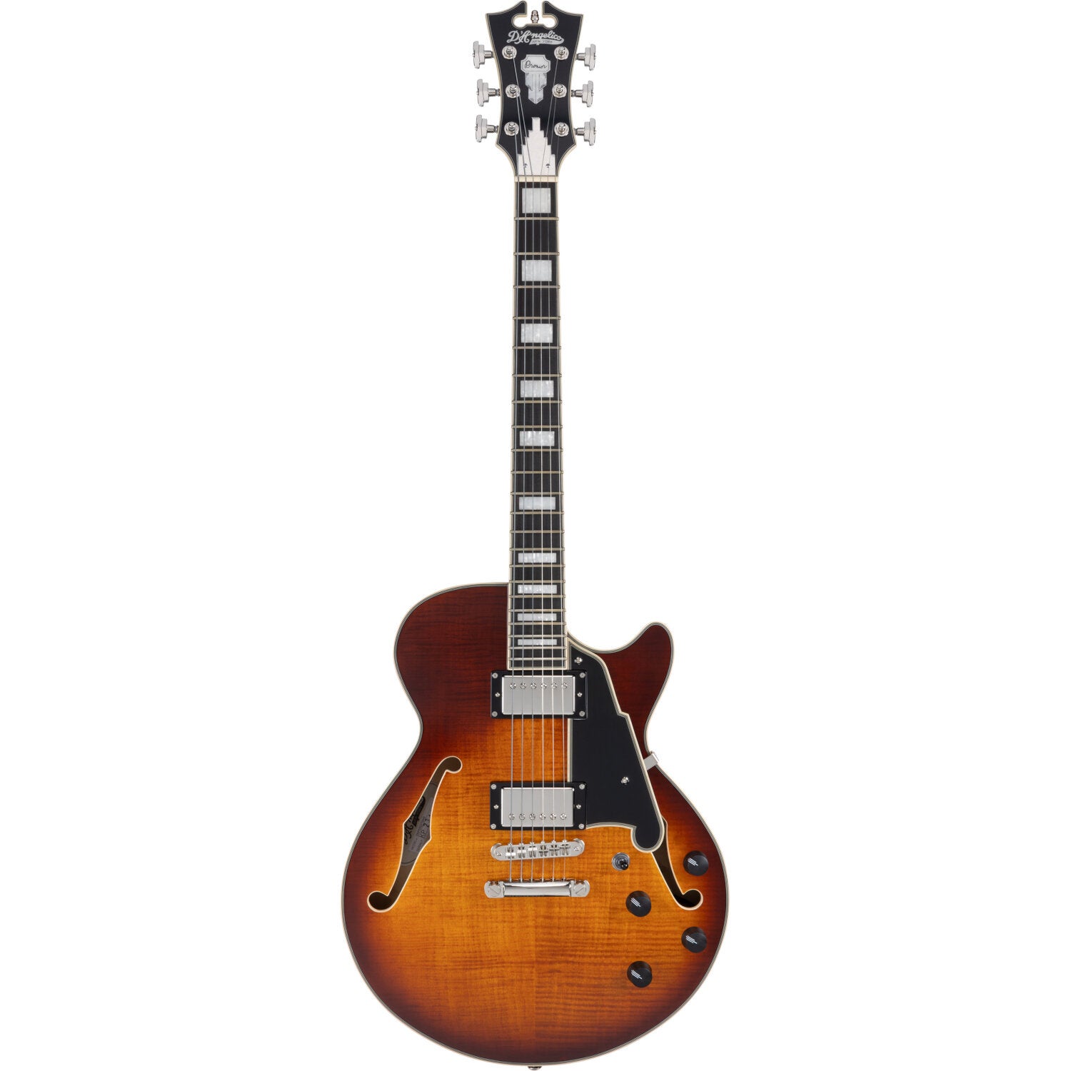 D'Angelico Premier SS Dark Iced Tea Burst Stopbar