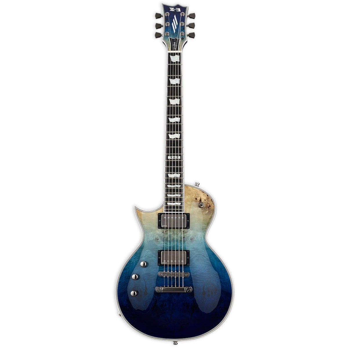 ESP E-II Eclipse Blue Natural Fade Left-Handed