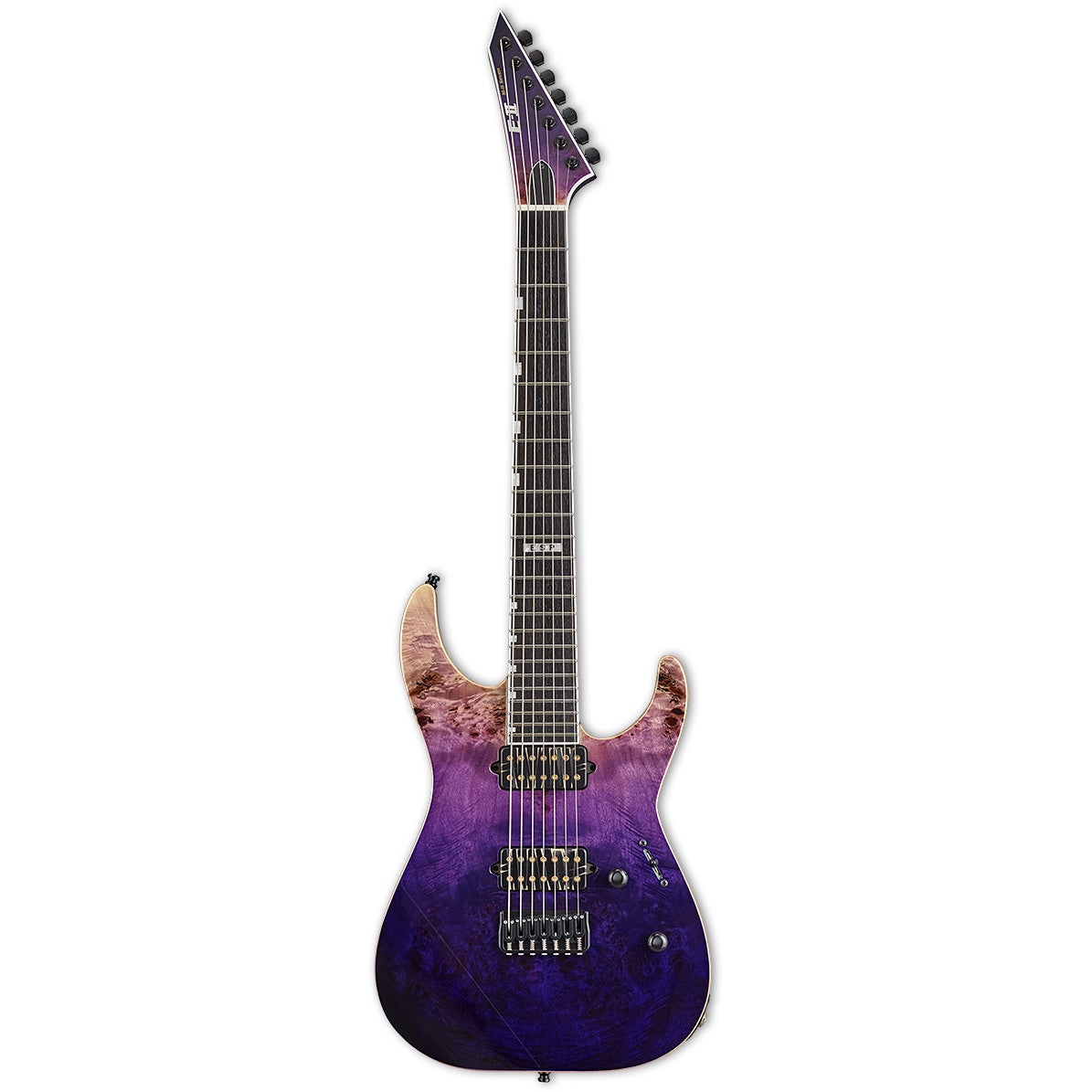 ESP E-II M-II-7 NT Hipshot Purple Natural Fade