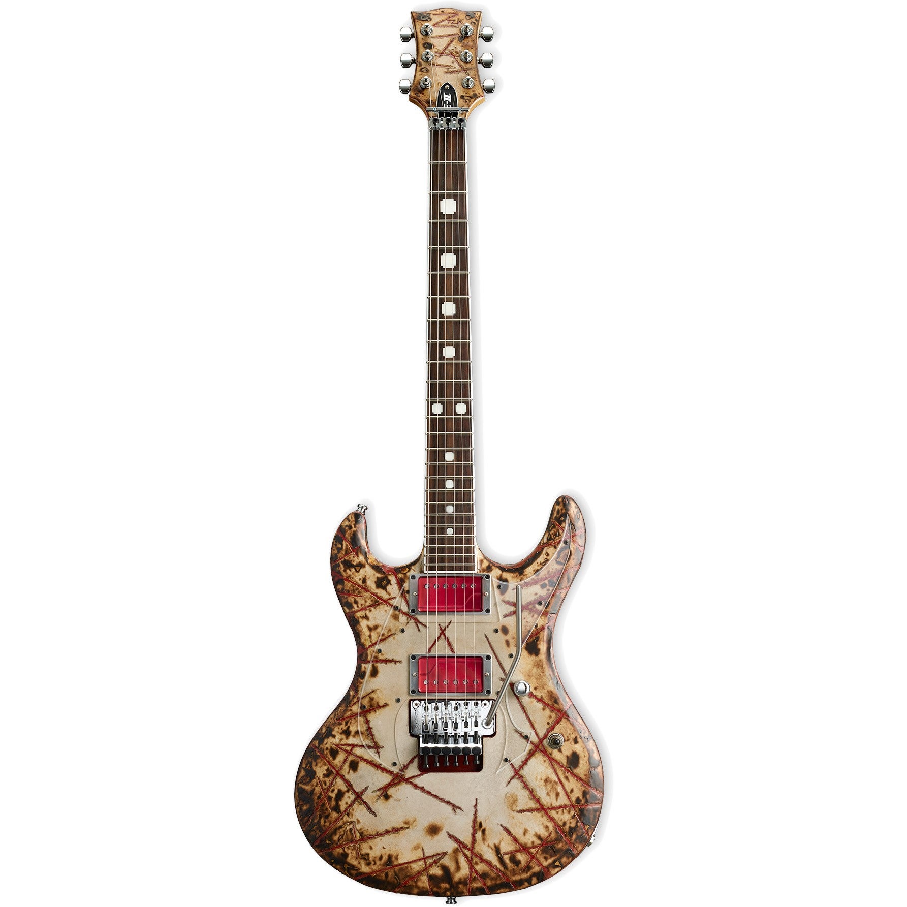 ESP E-II Richard Z Kruspe Signature RZK-I Distressed & Burnt