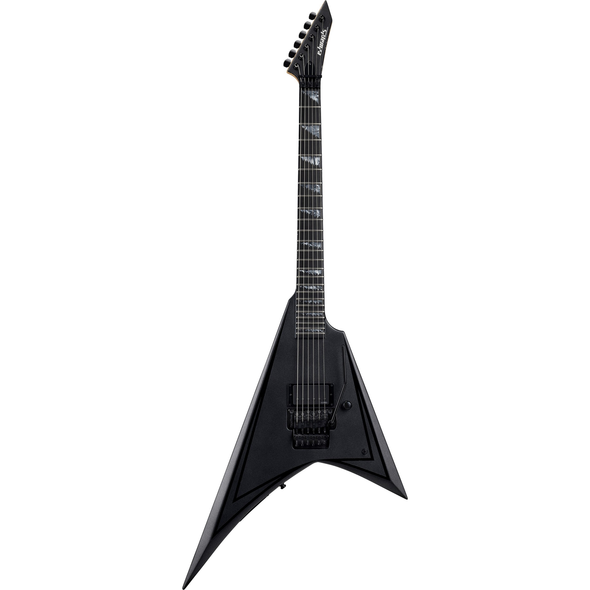 ESP Edwards Signature Series Alexi Black Black Satin/Black elektrische gitaar