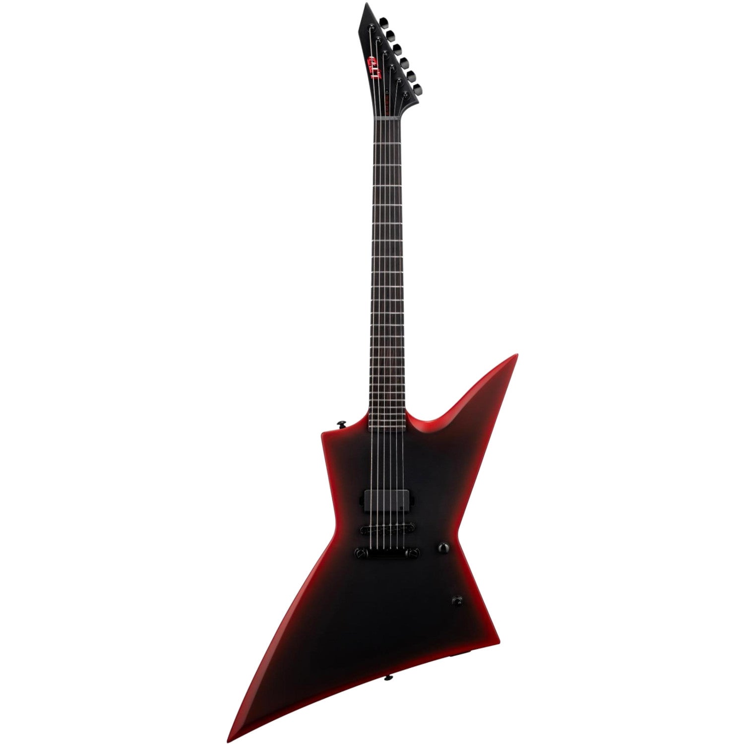 ESP LTD EXL Black Metal II Black Red Burst Satin