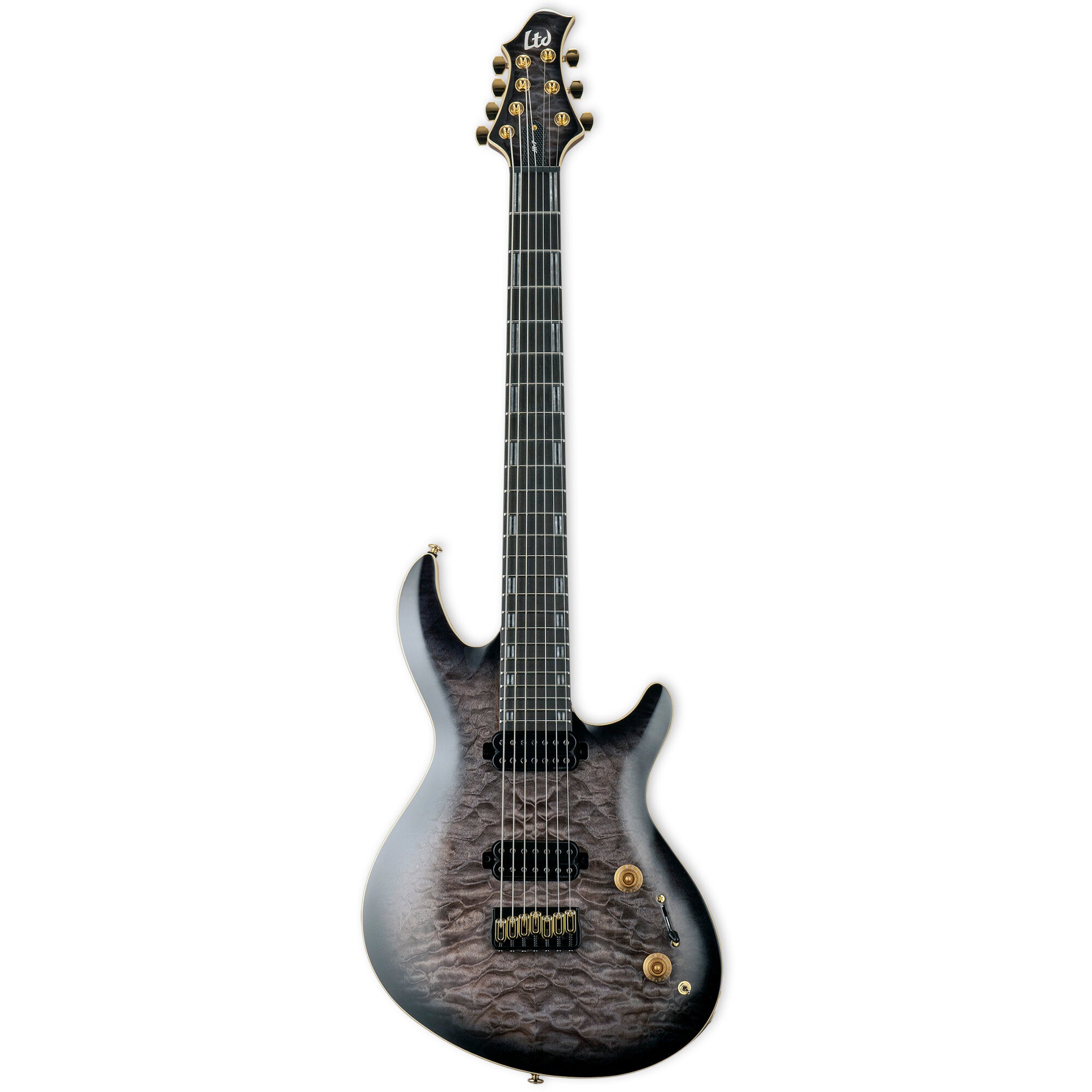 ESP LTD Javier Reyes Signature JR-7 QM Faded Blue Sunburst