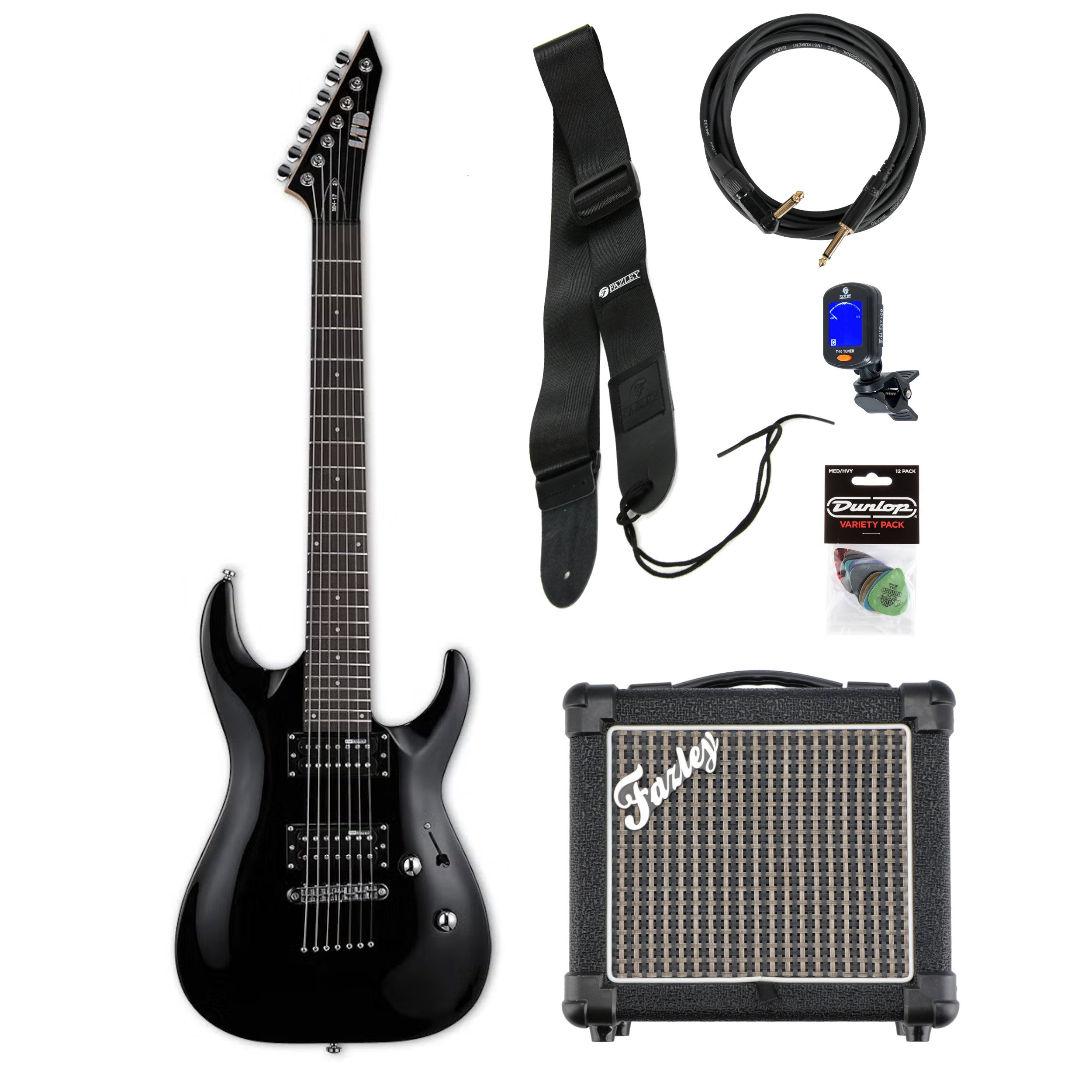 ESP LTD MH-17 Kit elektrische gitaar starterset