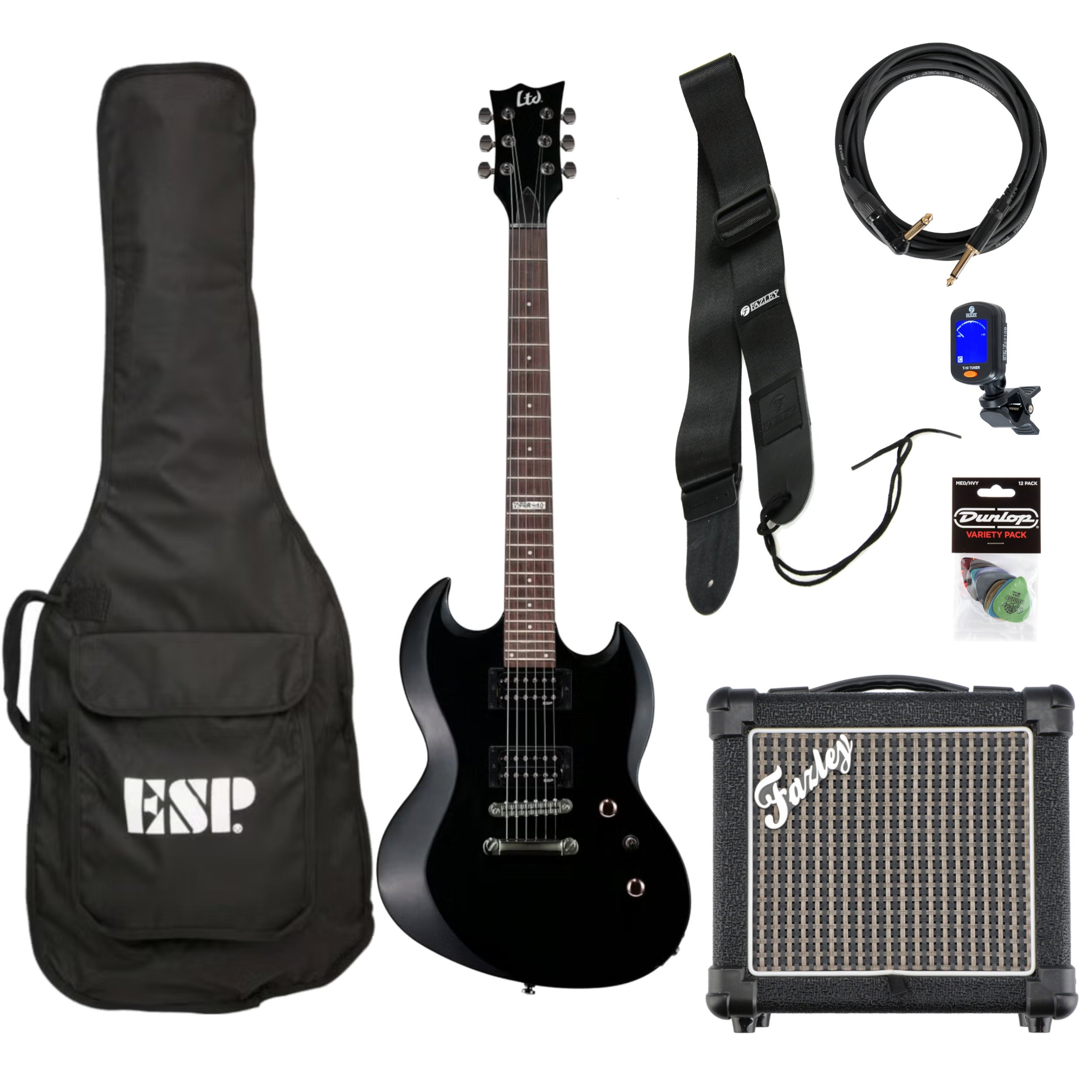 ESP LTD Viper-10 Kit elektrische gitaar starterset