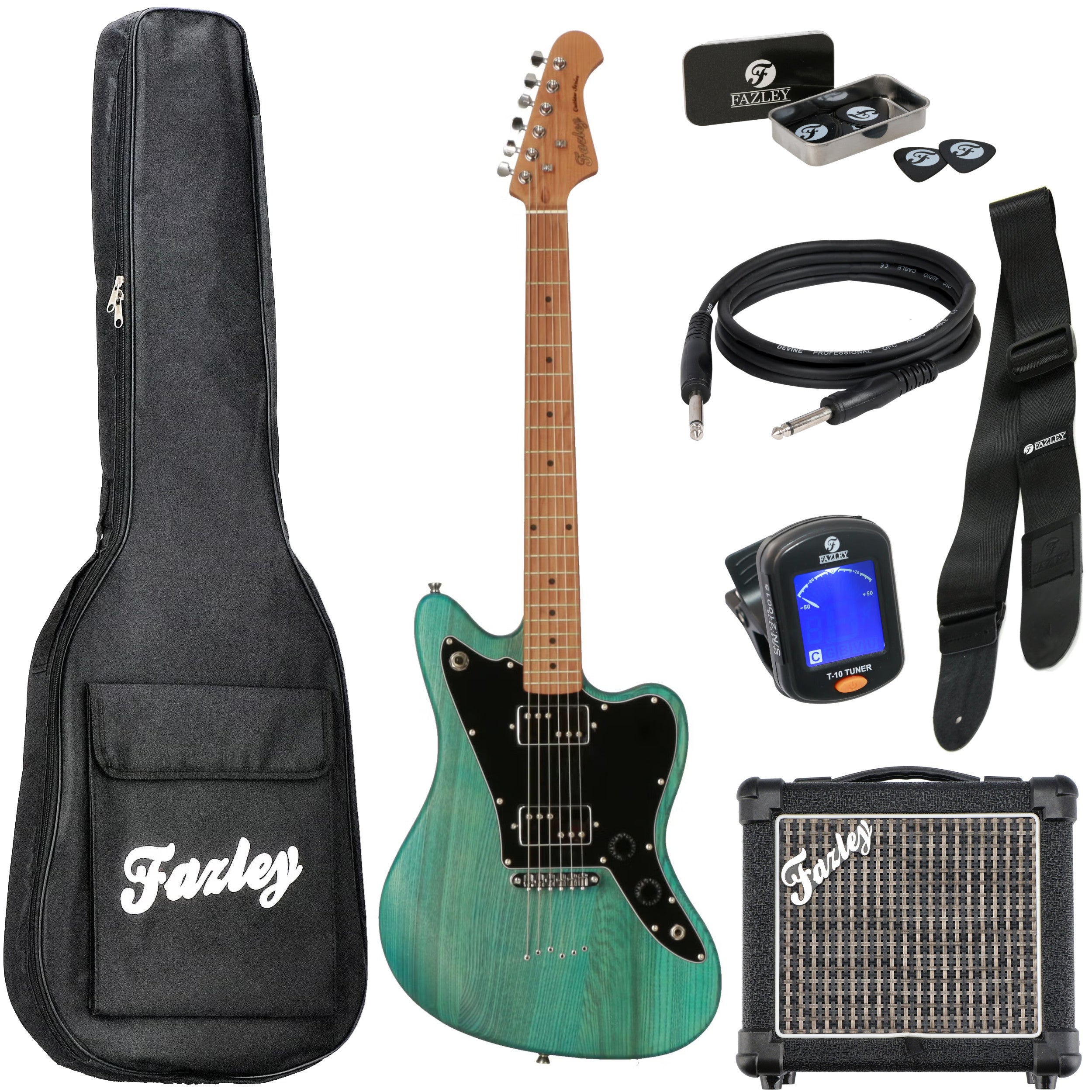 Fazley Outlaw Series Maverick Plus HH Blue starterset