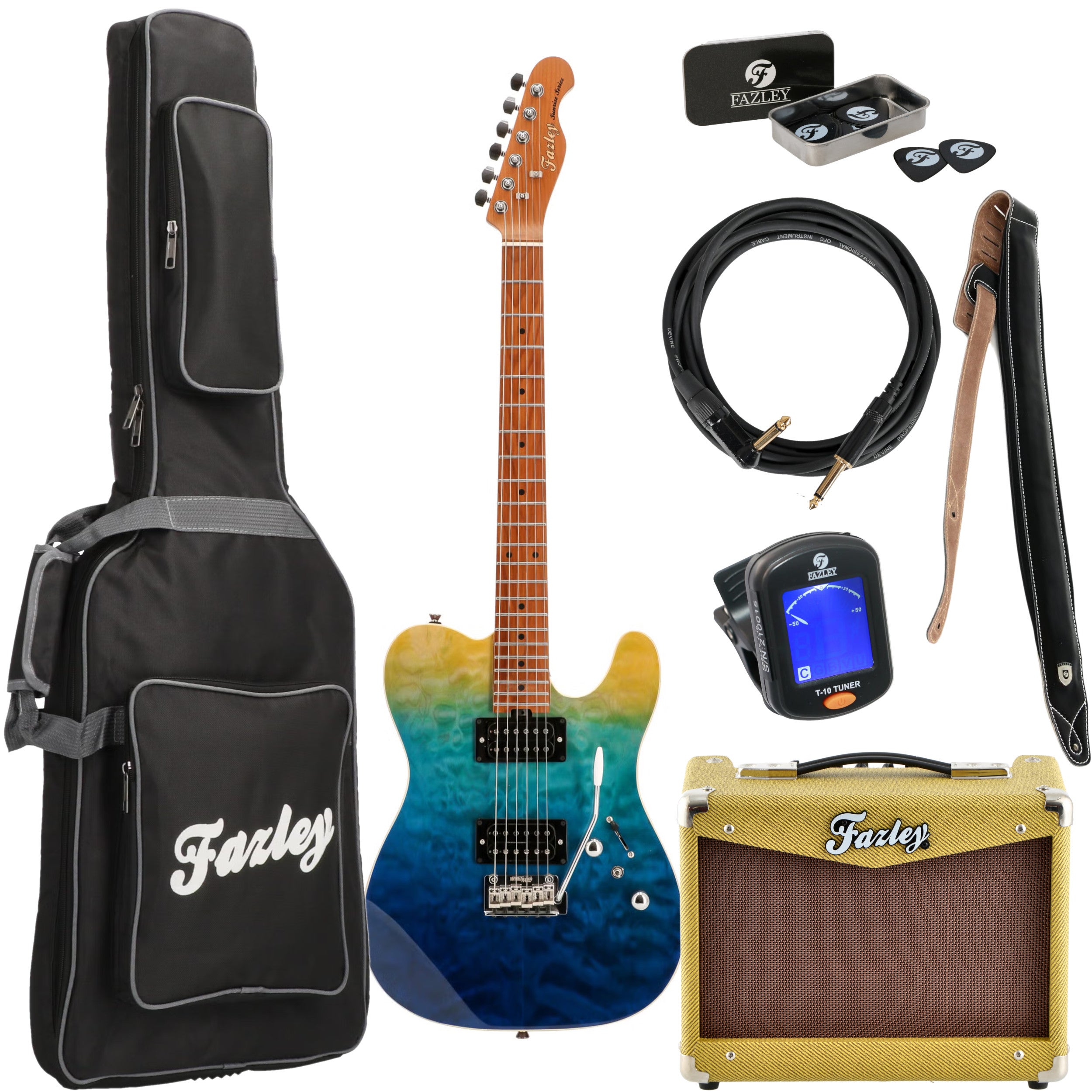 Fazley Sunrise Series Tide Blue Ocean Fade starterset