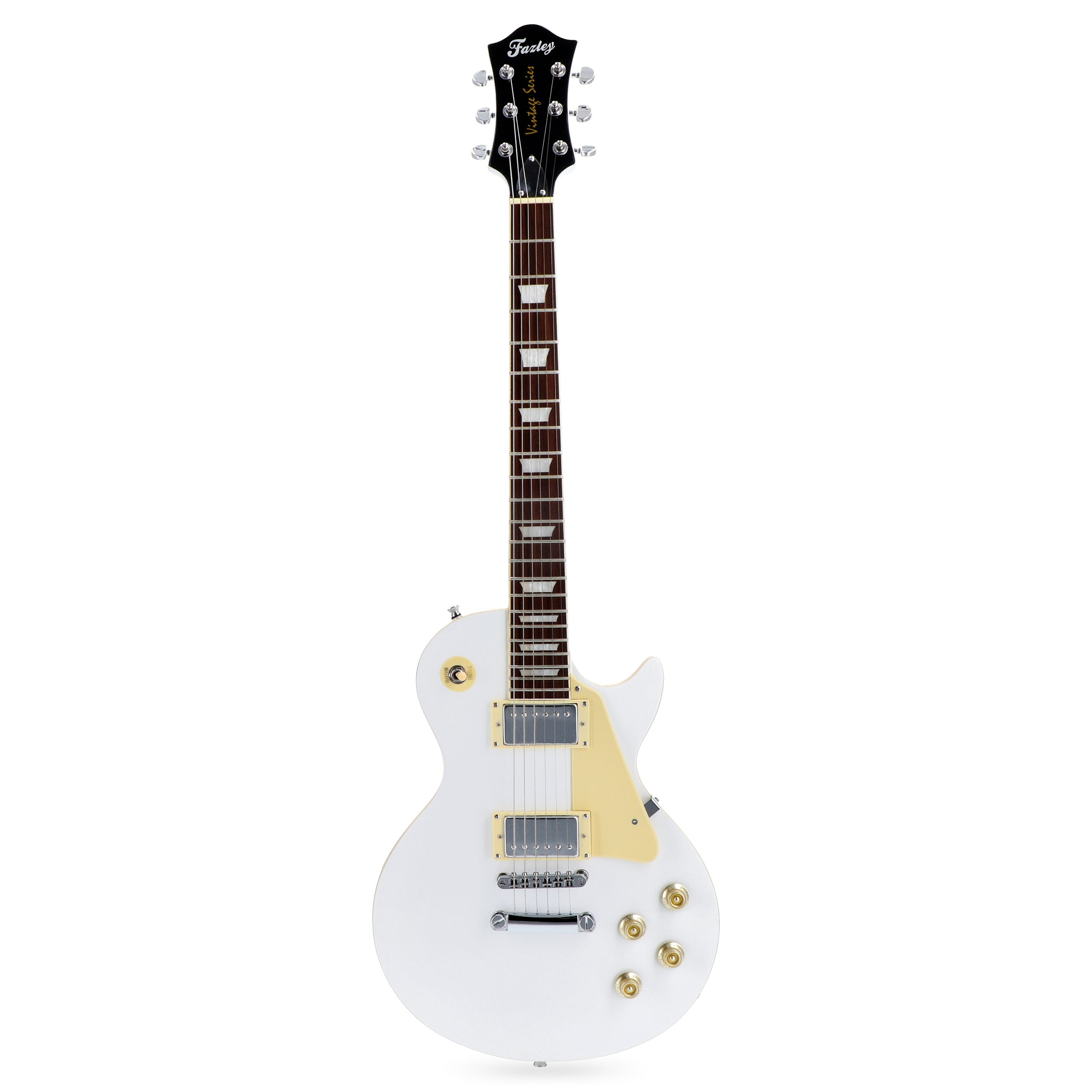 Fazley Vintage Series FLP318 White elektrische gitaar