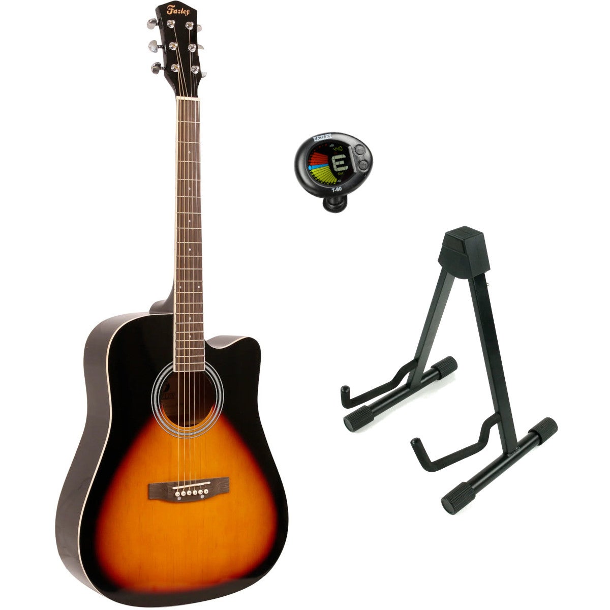 Fazley W40-SB akoestische western gitaar sunburst
