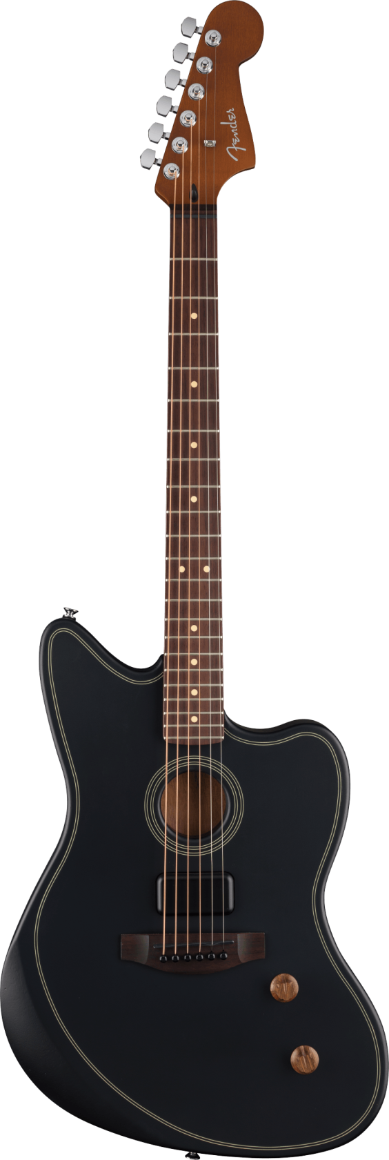 Fender Acoustasonic Standard Jazzmaster, Black RW