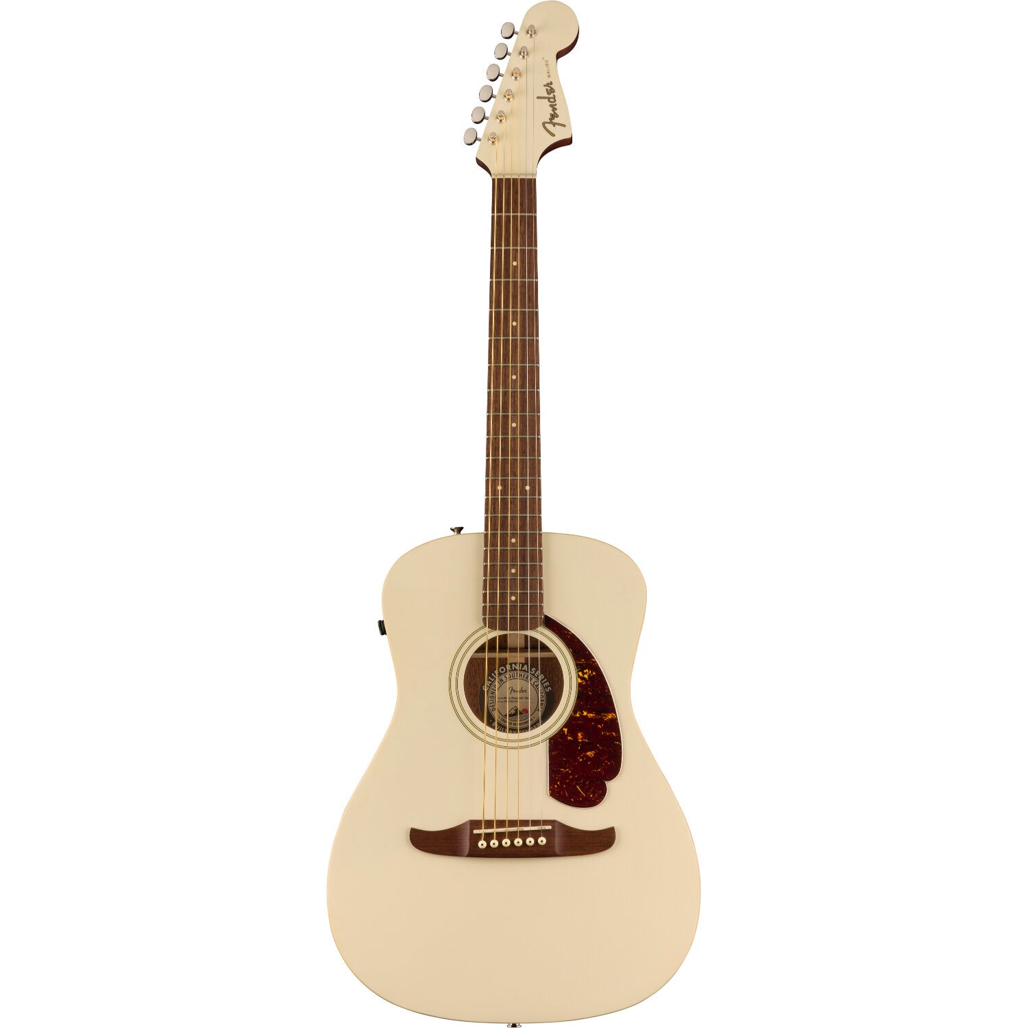 Fender Malibu Player Olympic White WN Tortoiseshell Pickguard