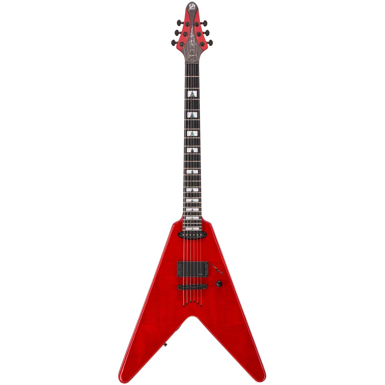 Framus Artist Line Breaker Series WH-1 TOM Majesty Red Blackburst Transparent