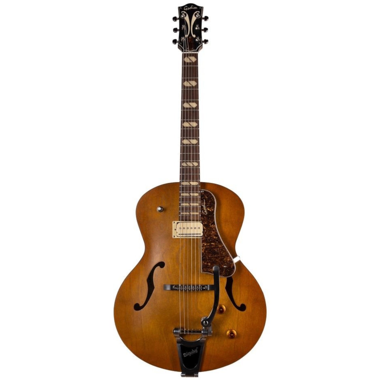 Godin 5th Avenue Jumbo P-Rail Harvest Gold