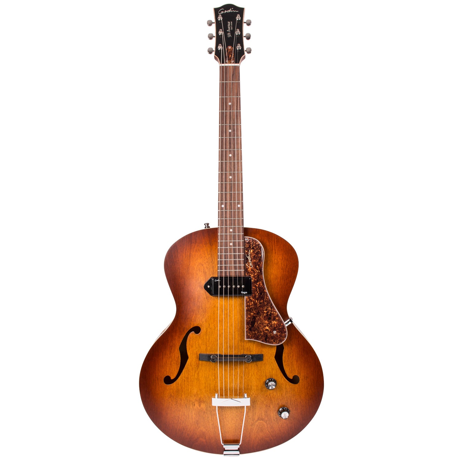 Godin 5th Avenue Kingpin P90 Cognac Burst