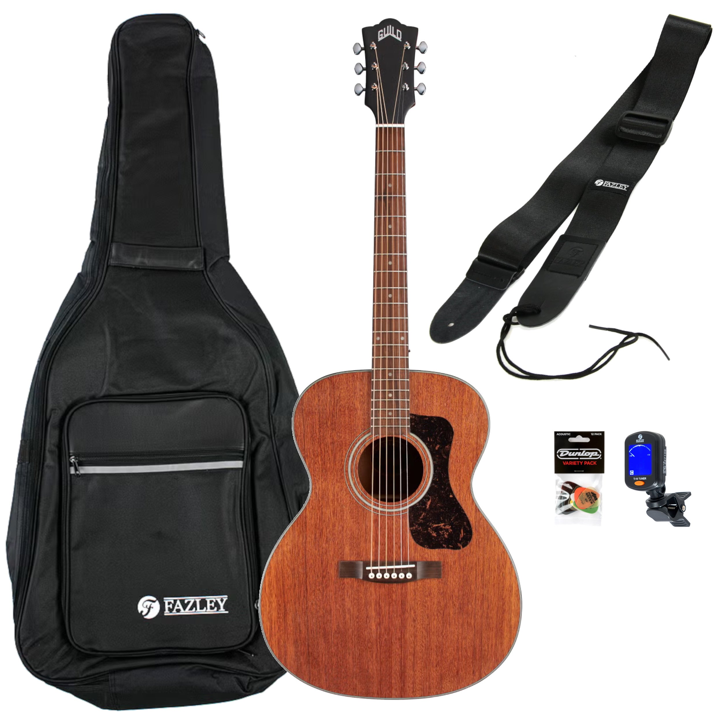 Guild OM-320 Natural westerngitaar starterset