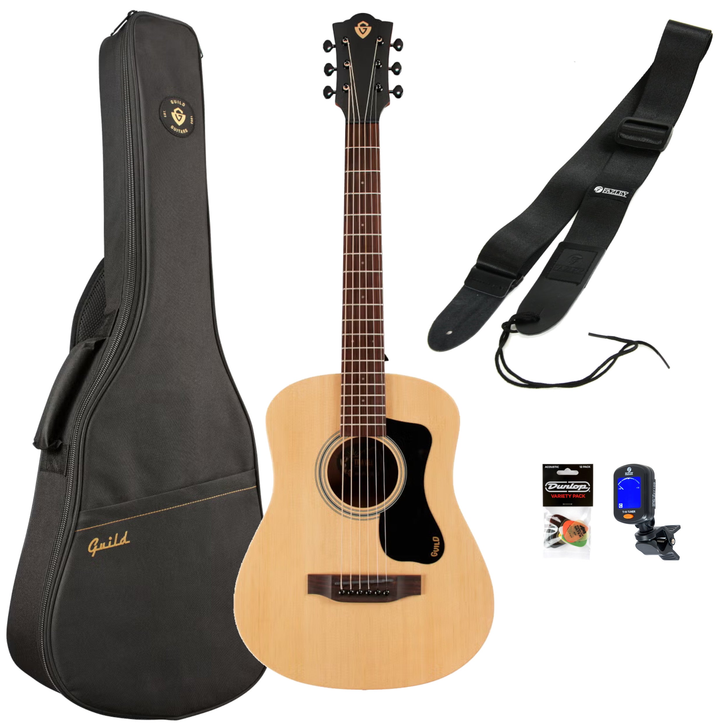 Guild Travel Spruce westerngitaar starterset