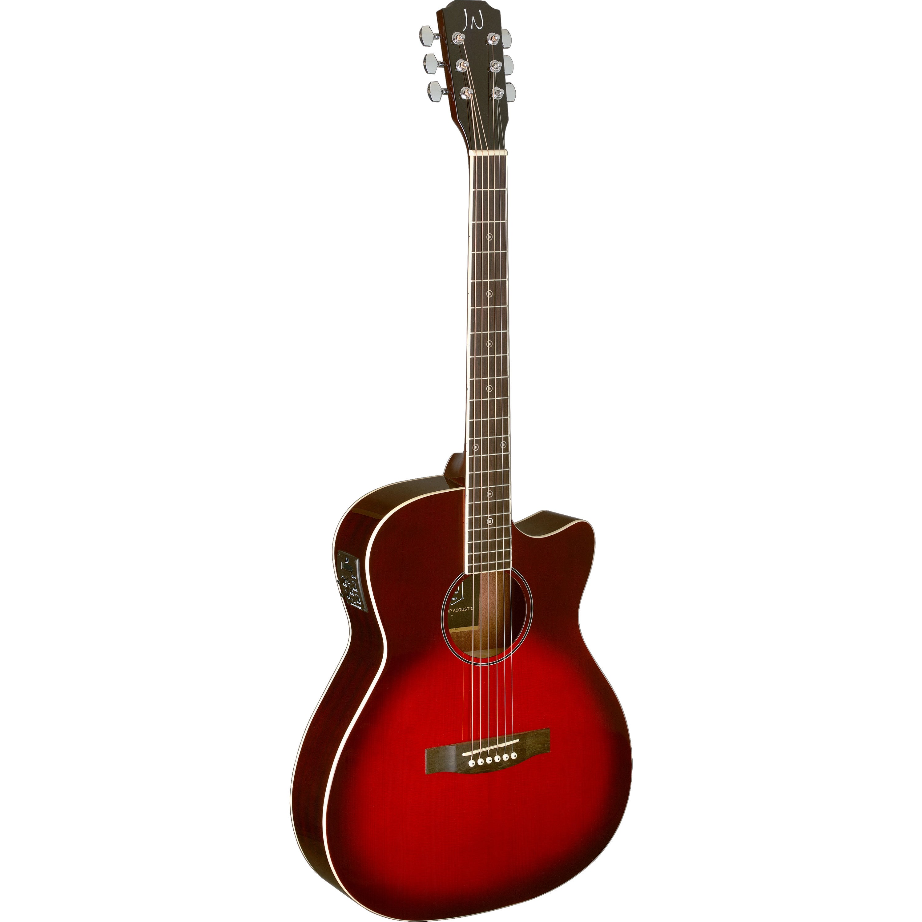 J.N Guitars Bessie BES-ACE Transparent Red Burst