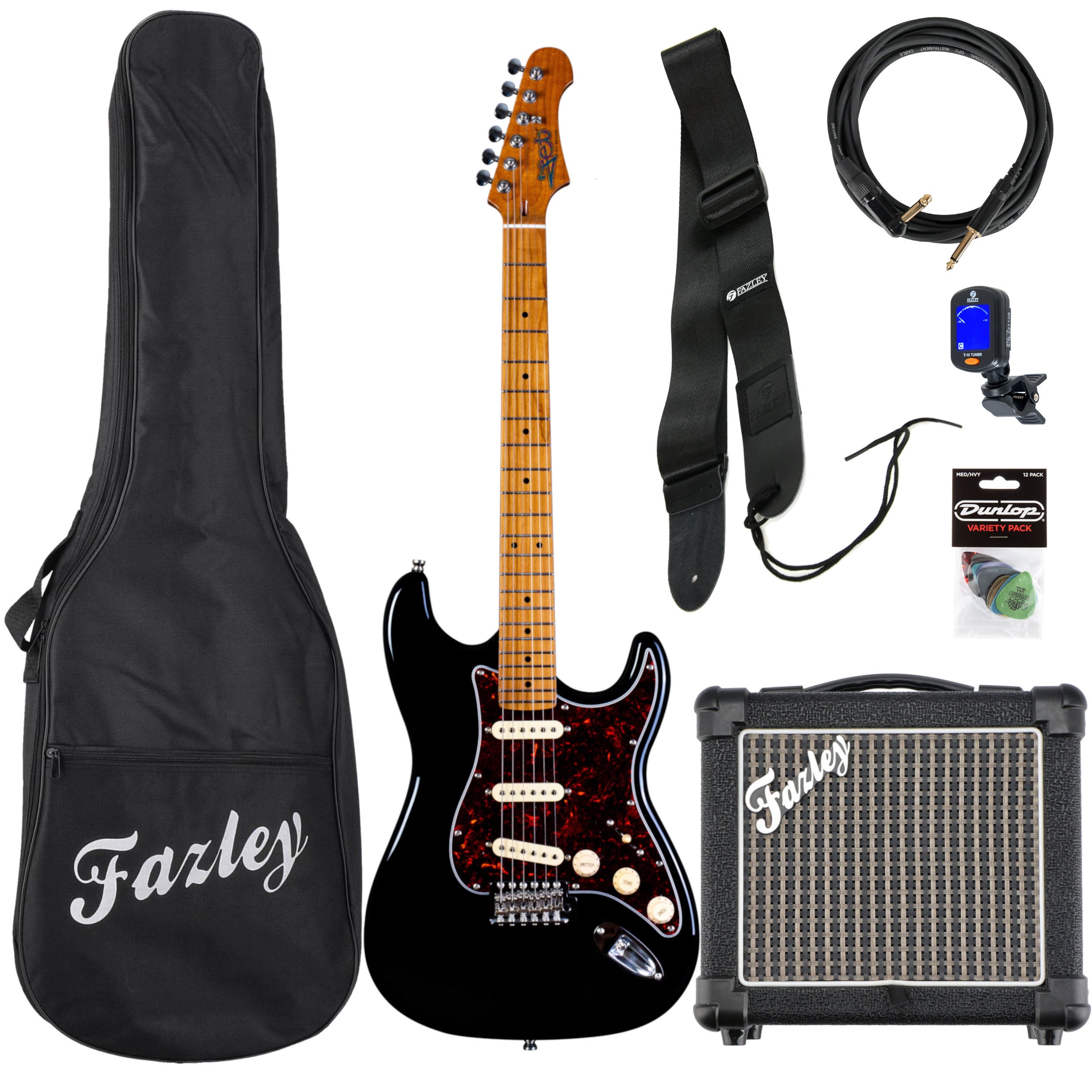 JET Guitars JS-300 Black elektrische gitaar starterset