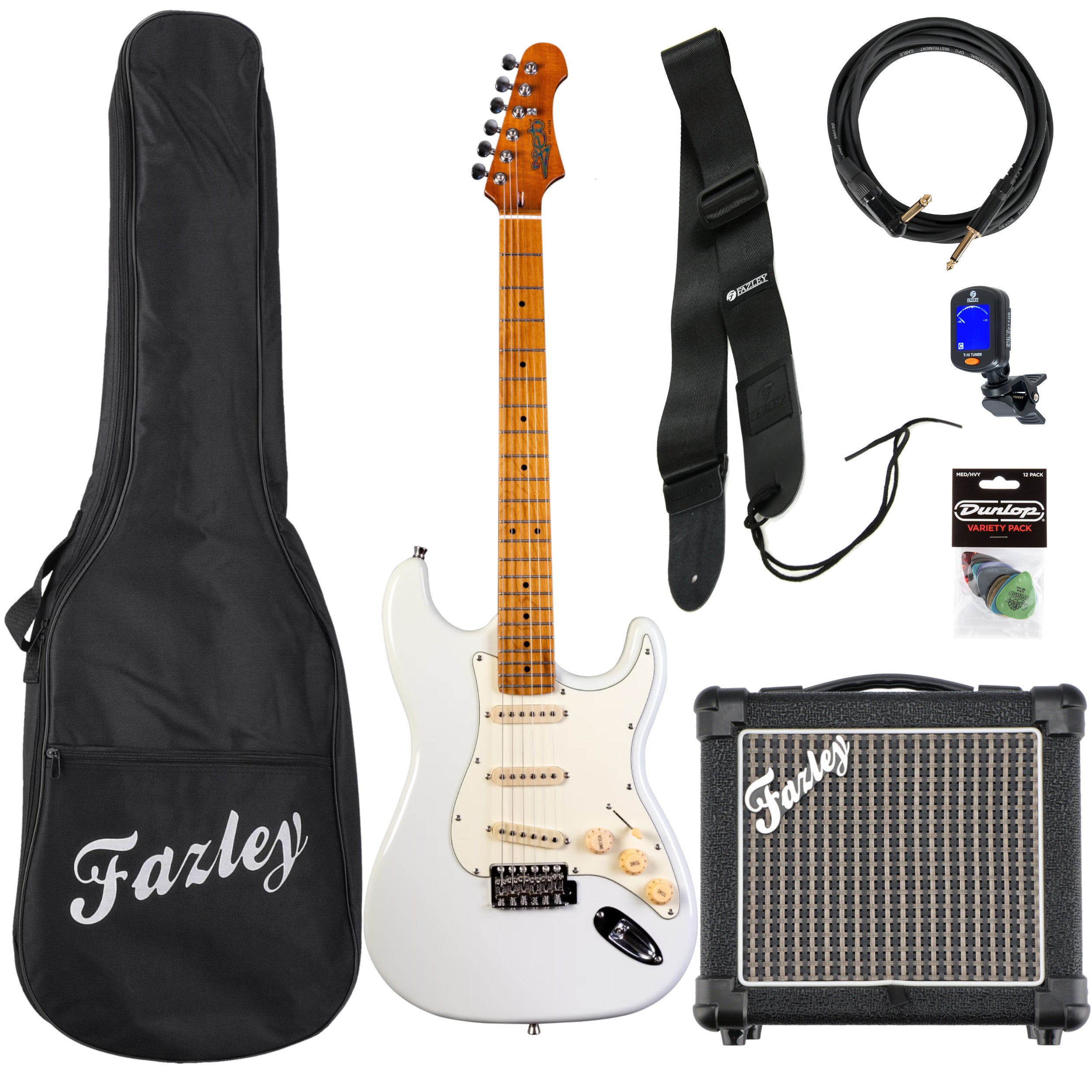 JET Guitars JS-300 Olympic White elektrische gitaar starterset