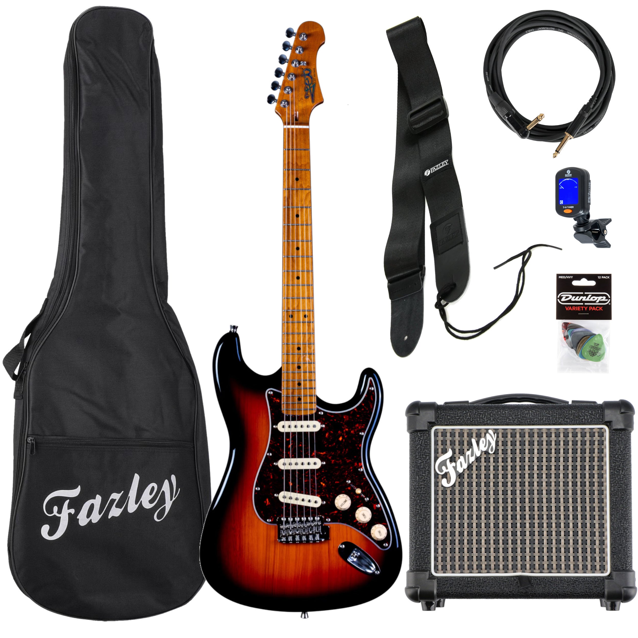 JET Guitars JS-300 Sunburst starterset