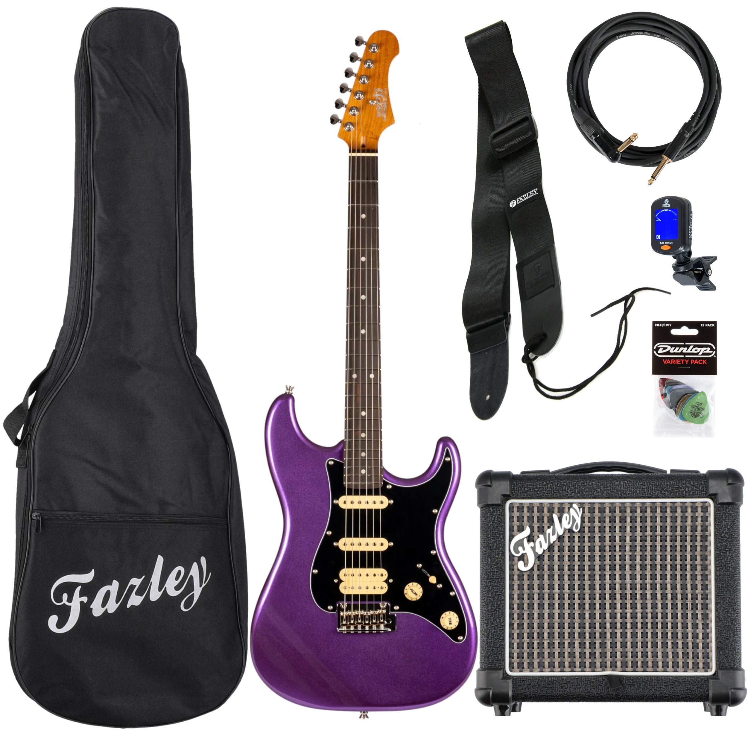 JET Guitars JS-400 Plum R starterset