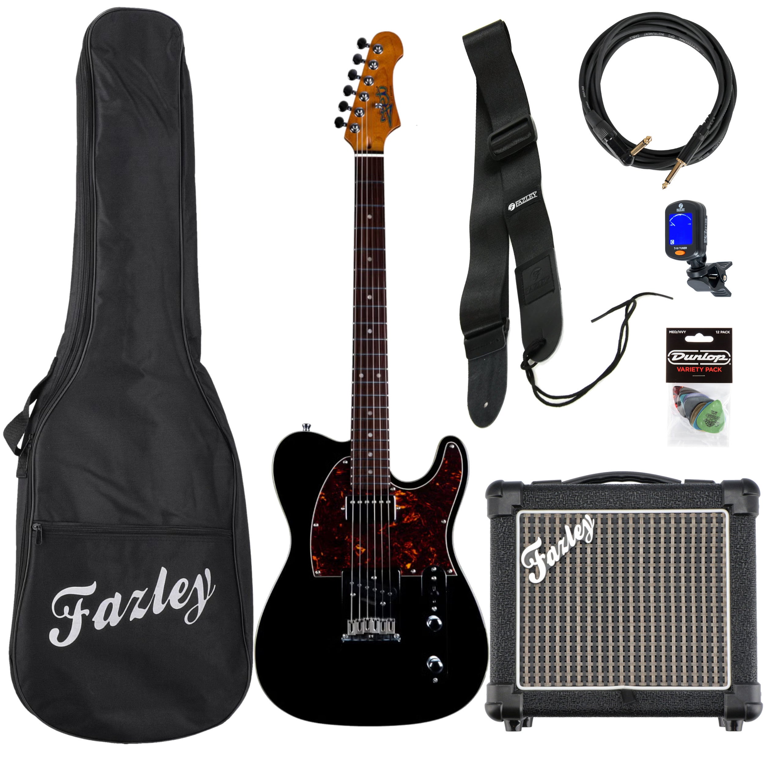JET Guitars JT-350 Black elektrische gitaar starterset