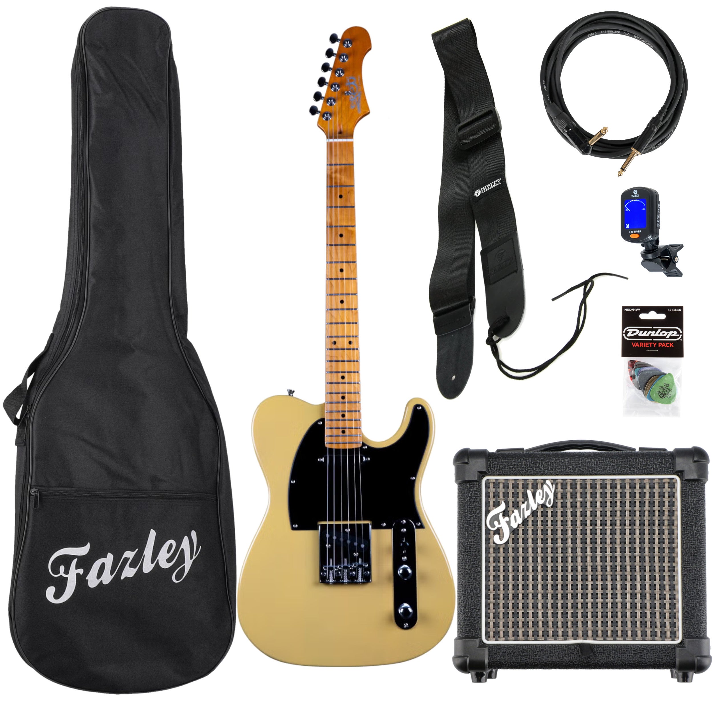 JET Guitars JT-350 Butterscotch starterset