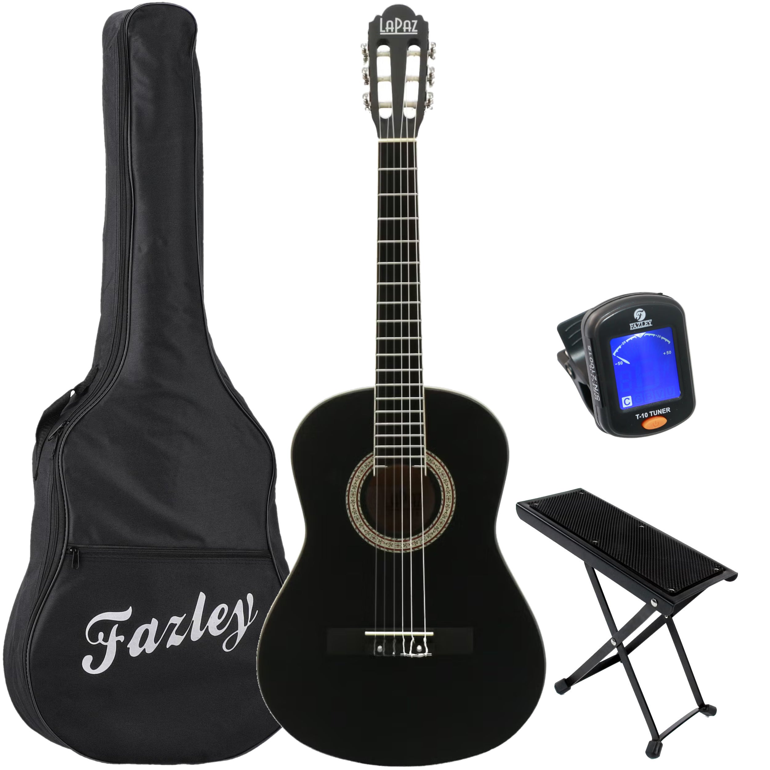 LaPaz C30BK-3/4 LH klassieke gitaar starterset
