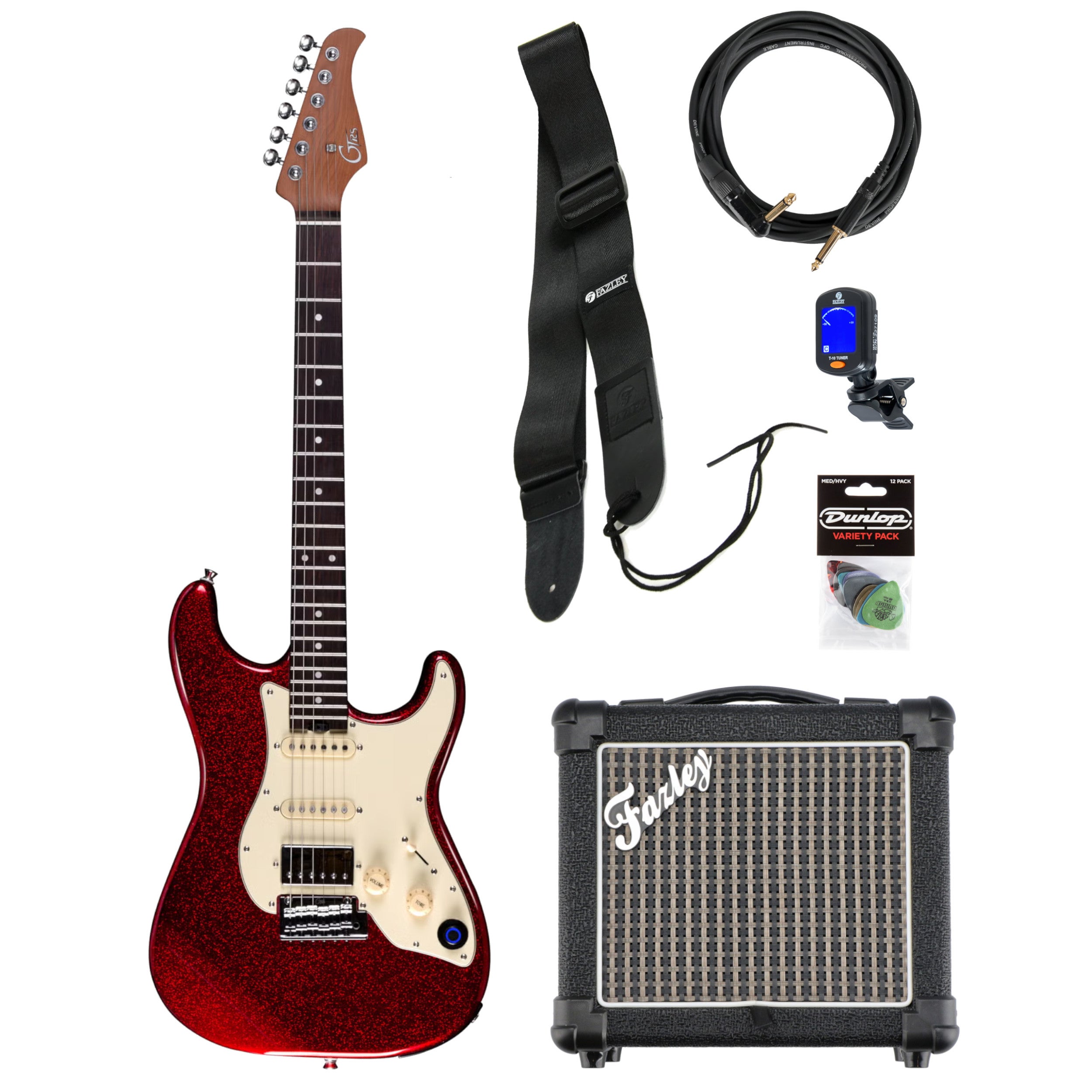 Mooer GTRS Guitars Standard 800 Metal Red