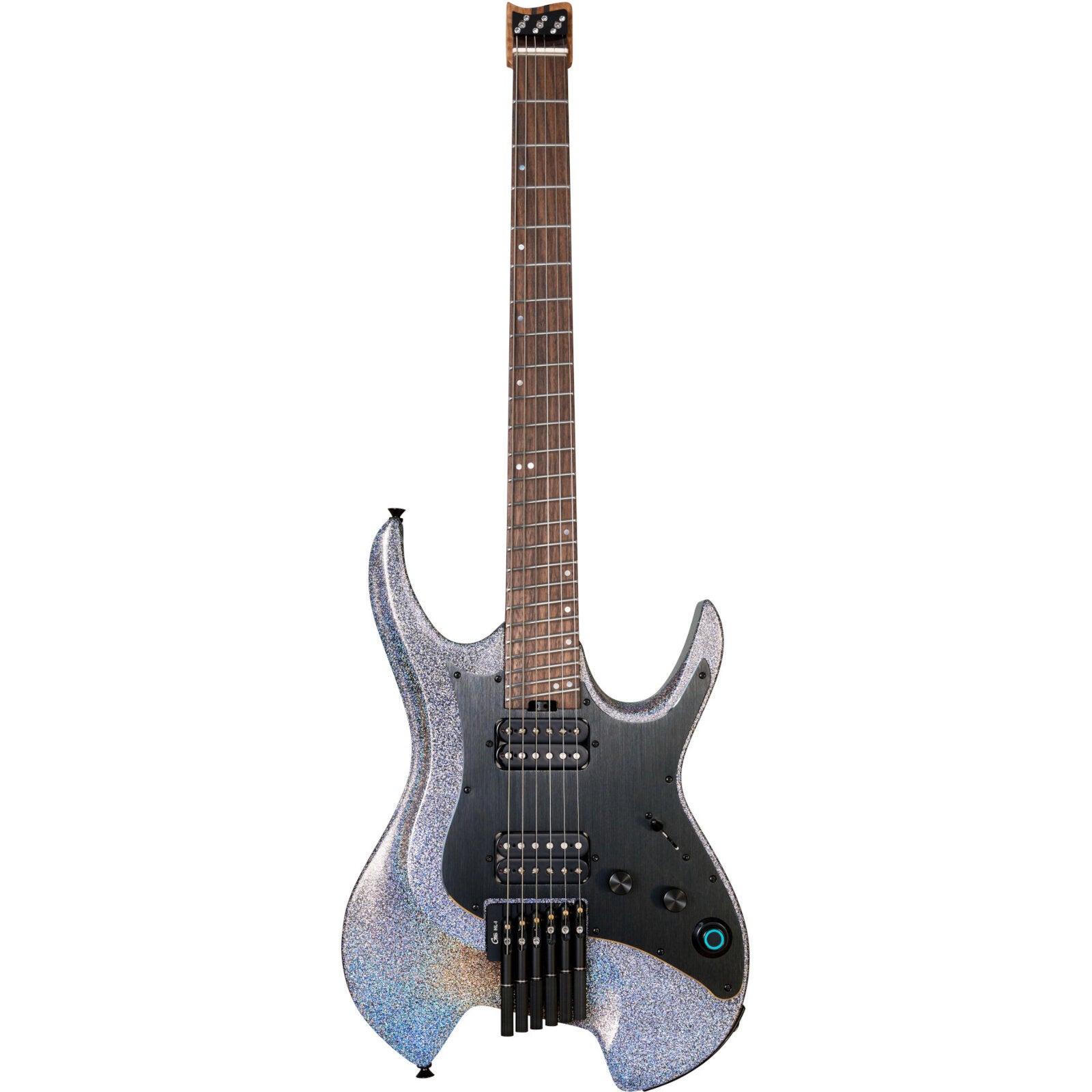 Mooer GTRS Wing 902 Intelligent Guitar Magic Crystal headless elektrische gitaar met wireless systeem en gigbag