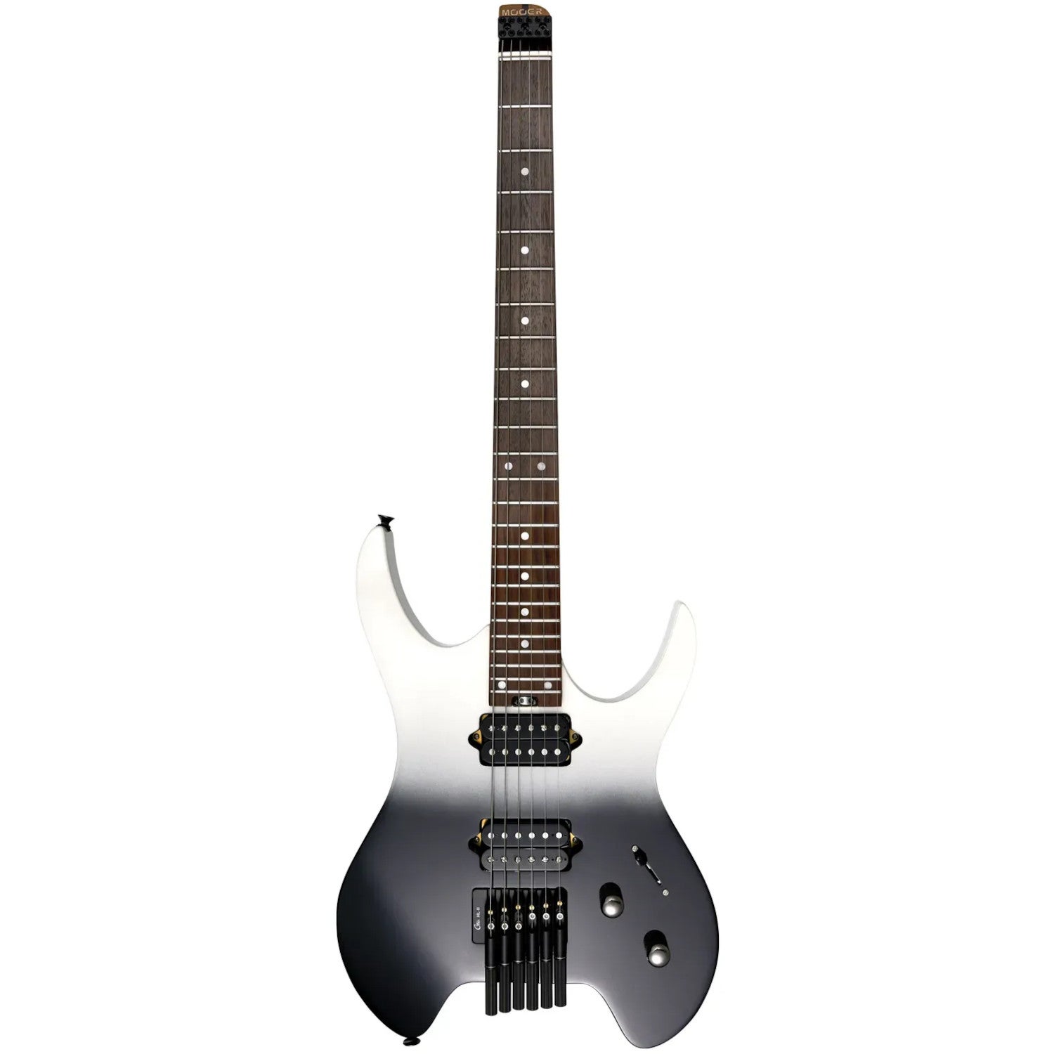 Mooer MHL50 Headless Guitar - Black-White Gradient
