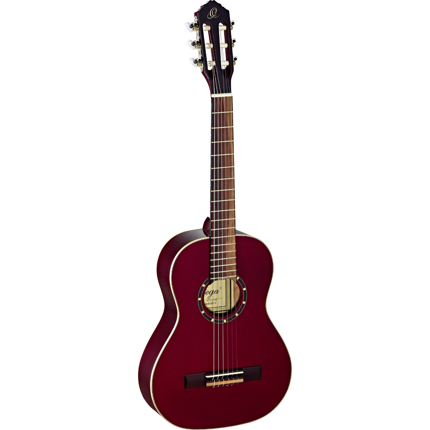 Ortega Family Series R121-1/2 klassieke gitaar wijnrood met gigbag