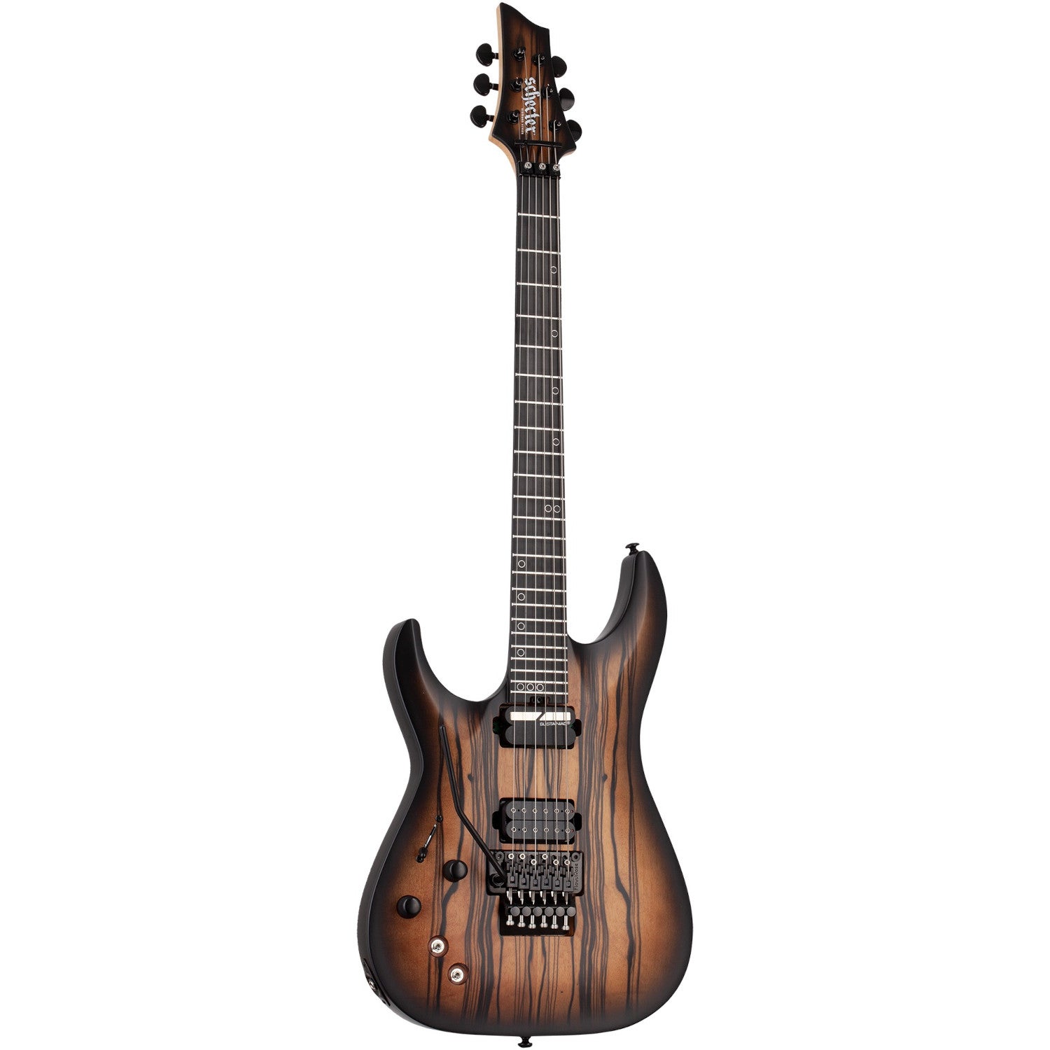 Schecter C-1 FR S Pale Moon Natural Satin with Black Burst LH