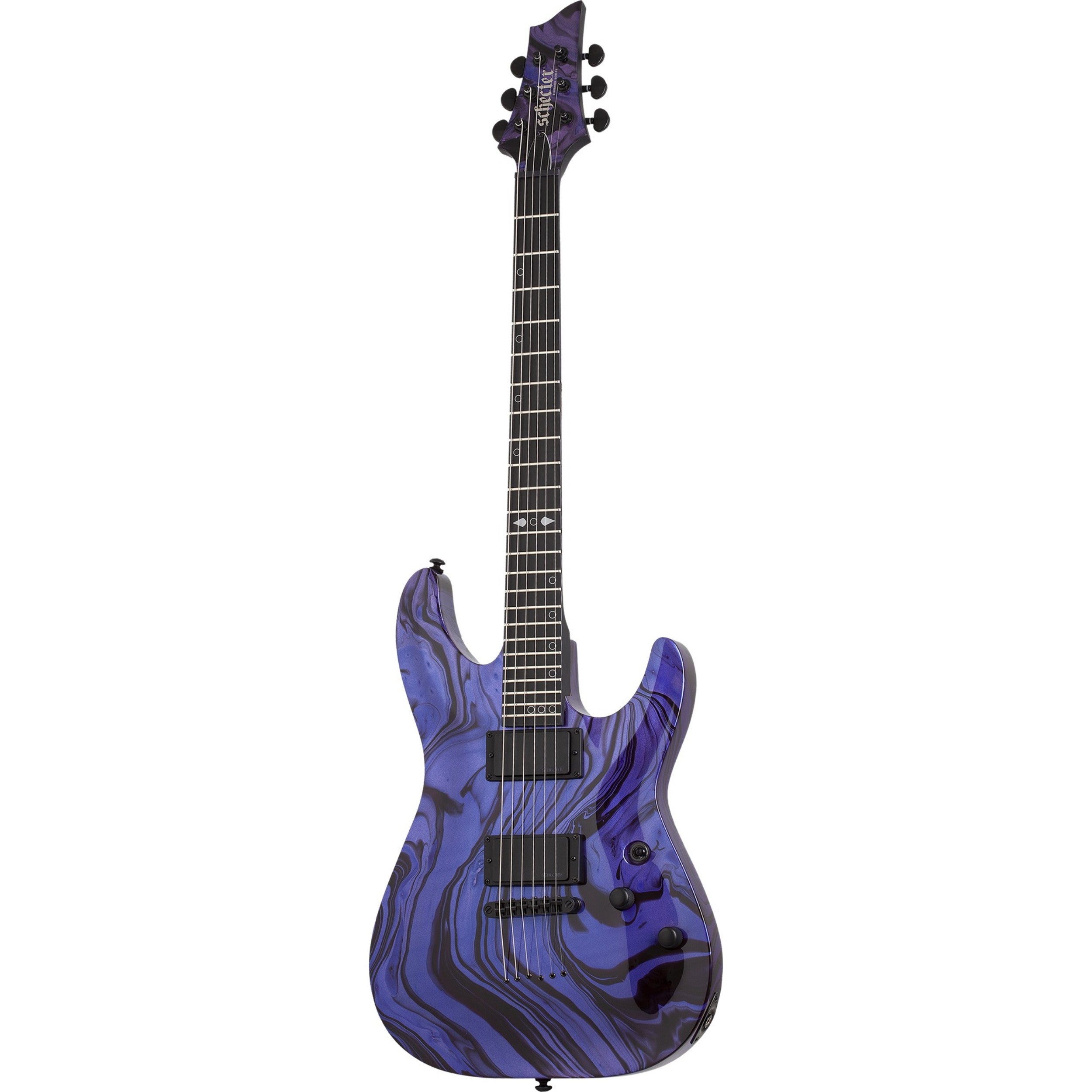 Schecter C-1 Hydro-Dip Purple Obsidian