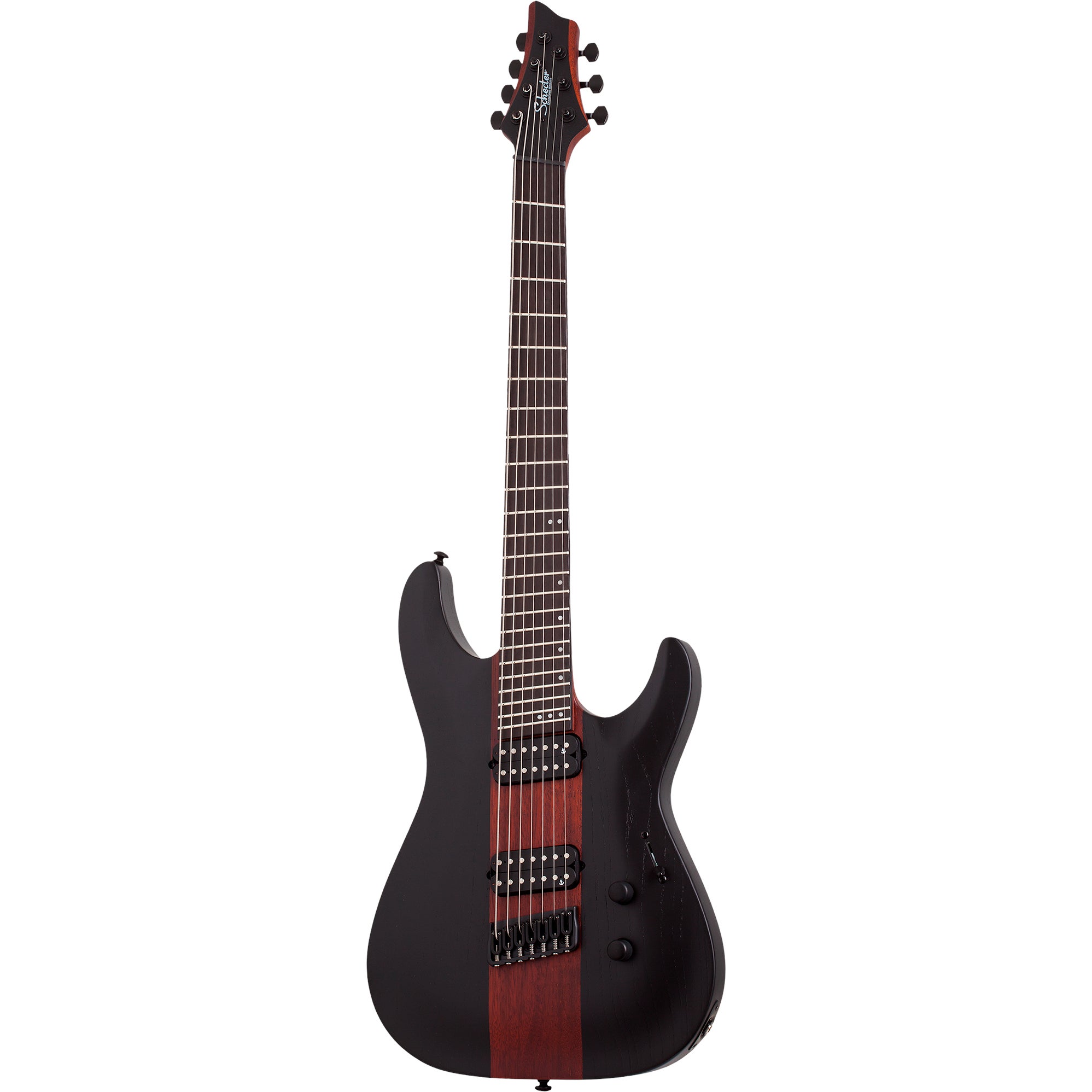 Schecter C-7 Rob Scallon Dark Roast 7-snarige elektrische gitaar