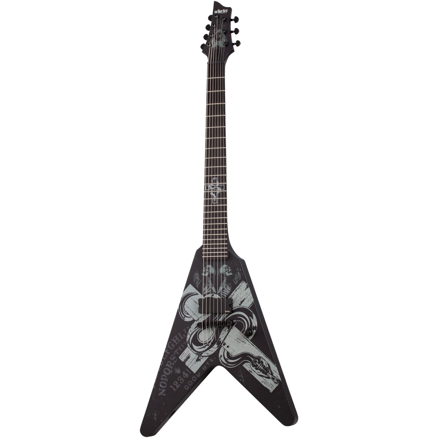 Schecter Chris Howorth V-7 Snake Cross 7-snarige elektrische gitaar